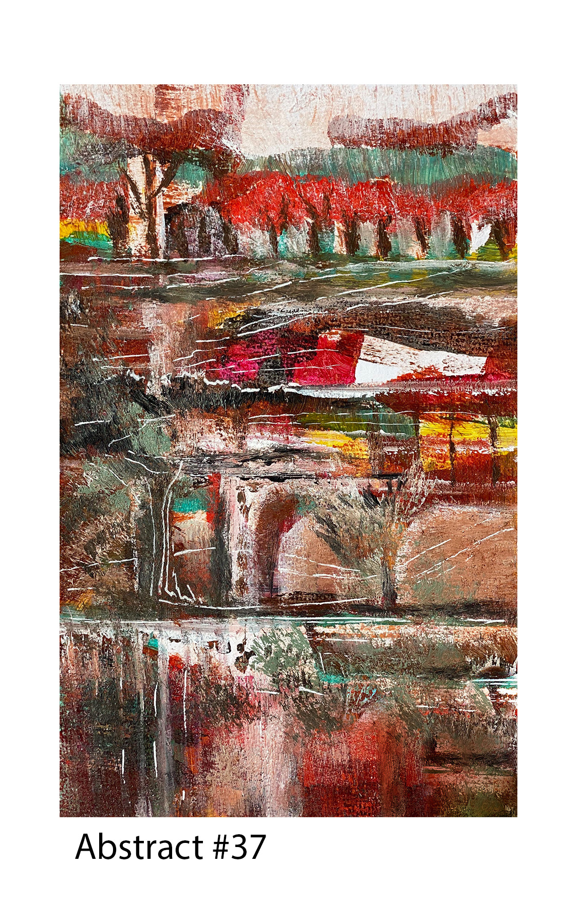 Acrylic on Paper, 5"x8", 2020, Available