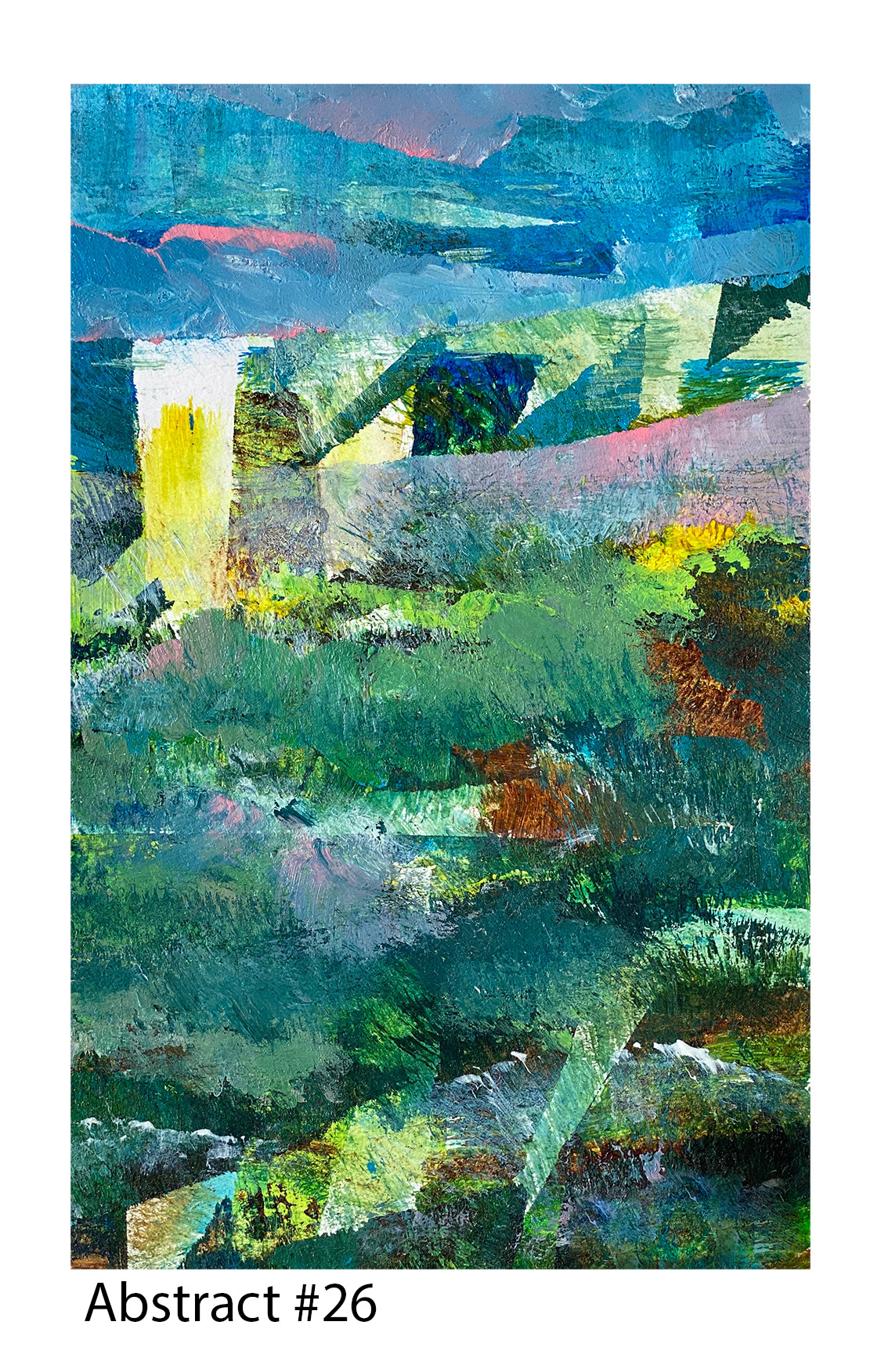 Acrylic on Paper, 5"x8", 2020, Available