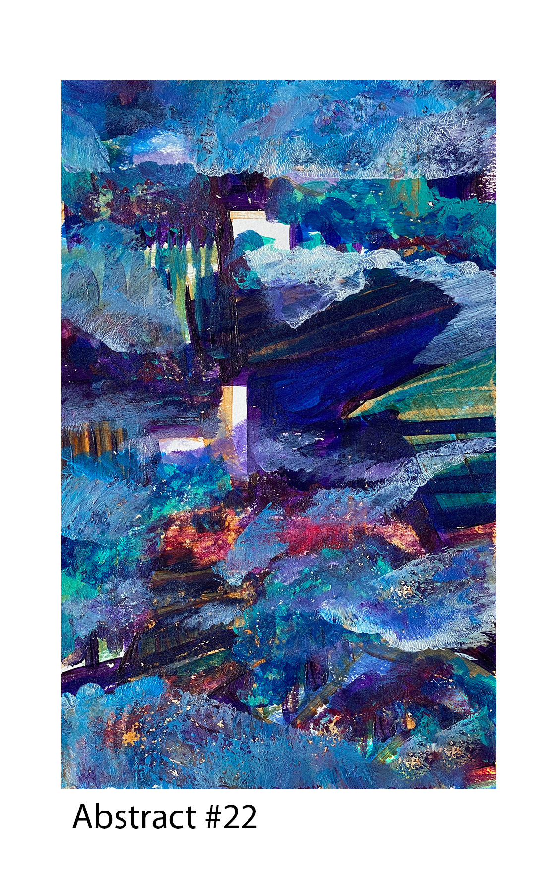 Acrylic on Paper, 5"x8", 2020, Available