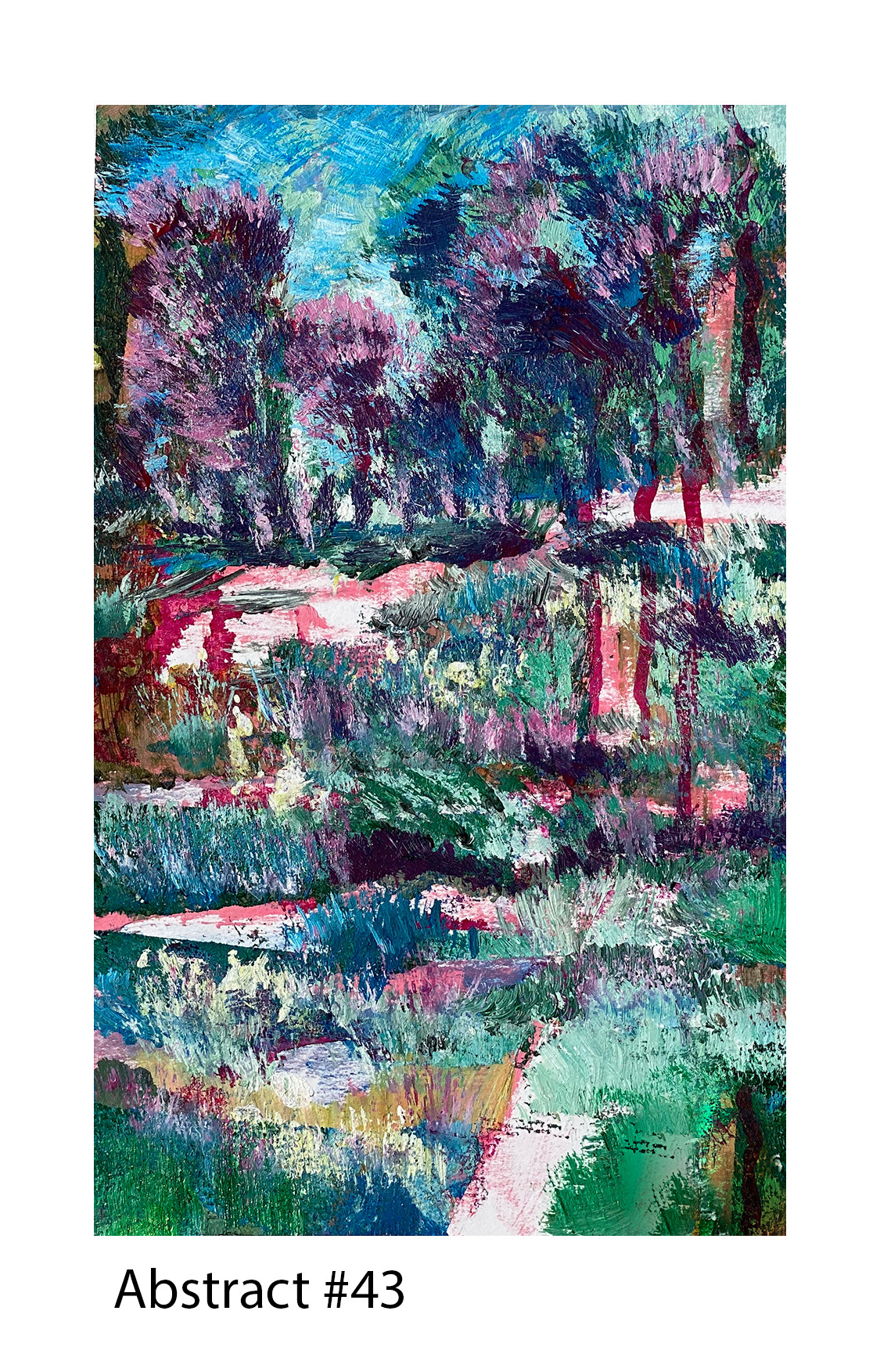Acrylic on Paper, 5"x8", 2020, Available