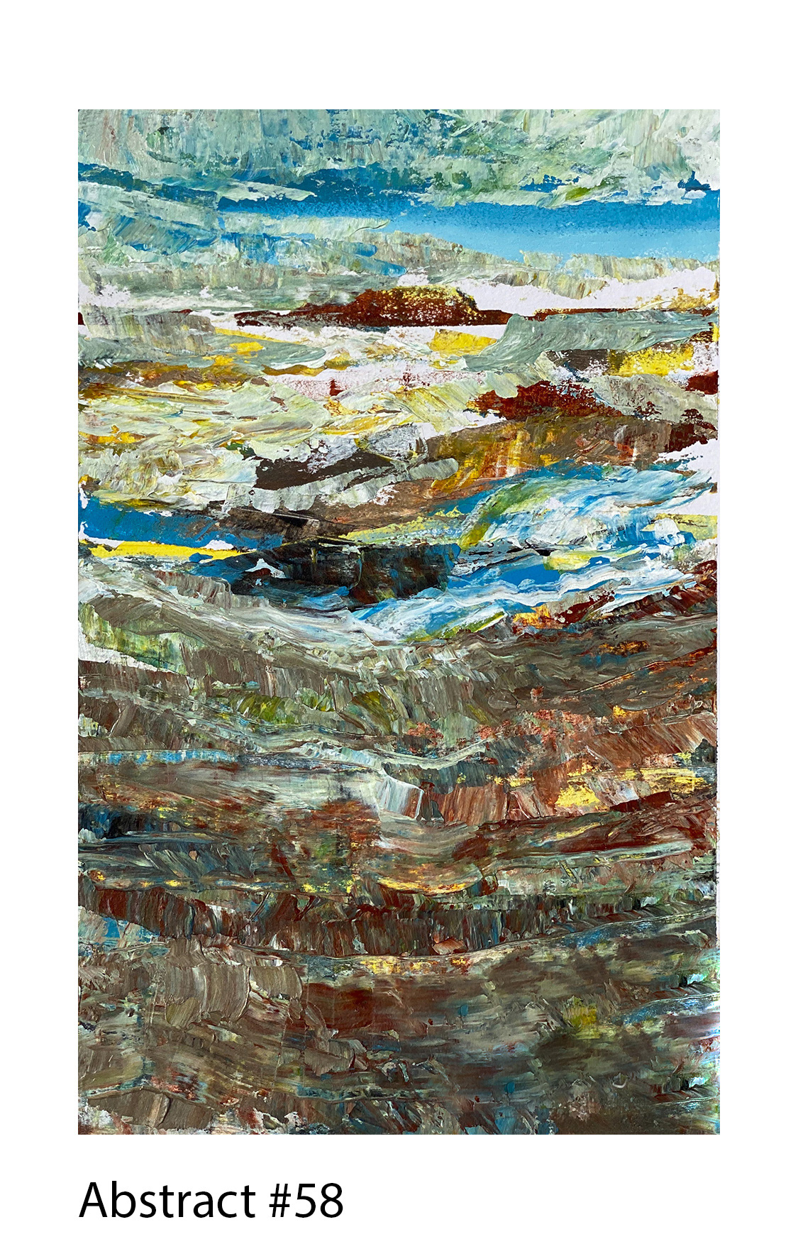 Acrylic on Paper, 5"x8", 2020, Available