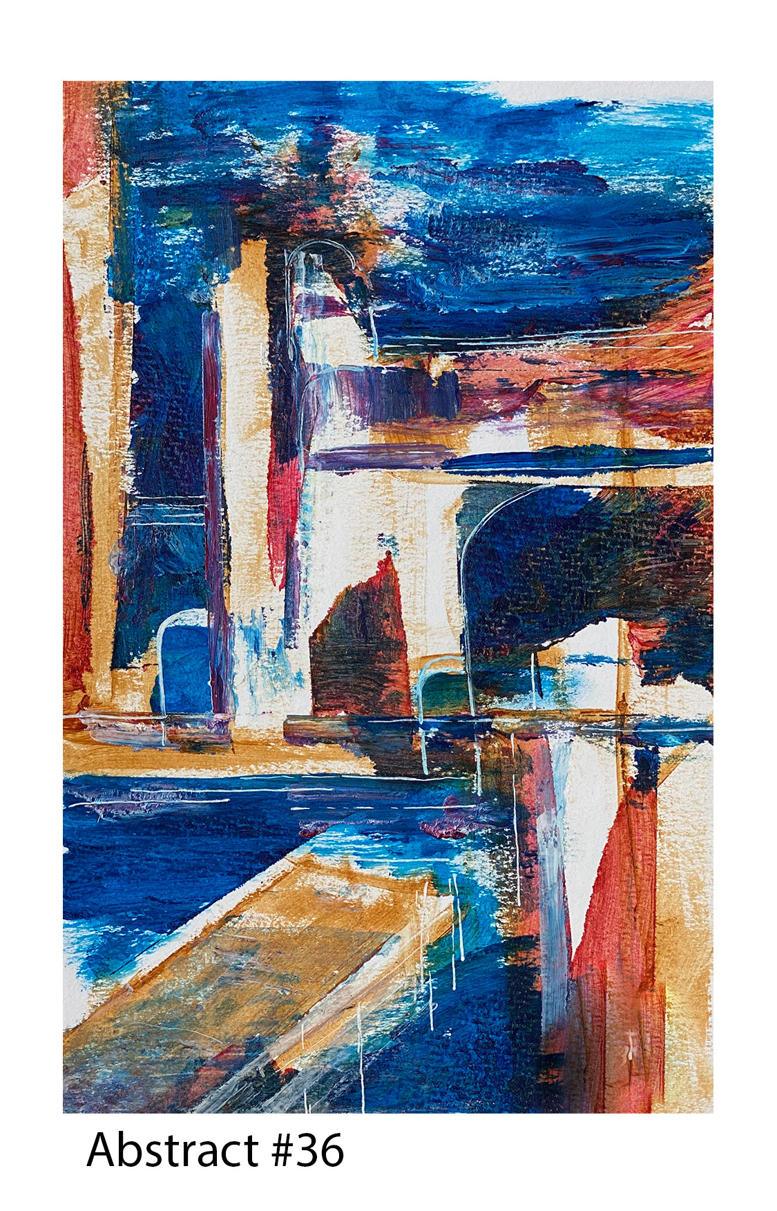 Acrylic on Paper, 5"x8", 2020, Available