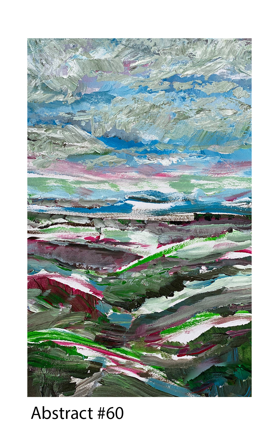 Acrylic on Paper, 5"x8", 2020, Available