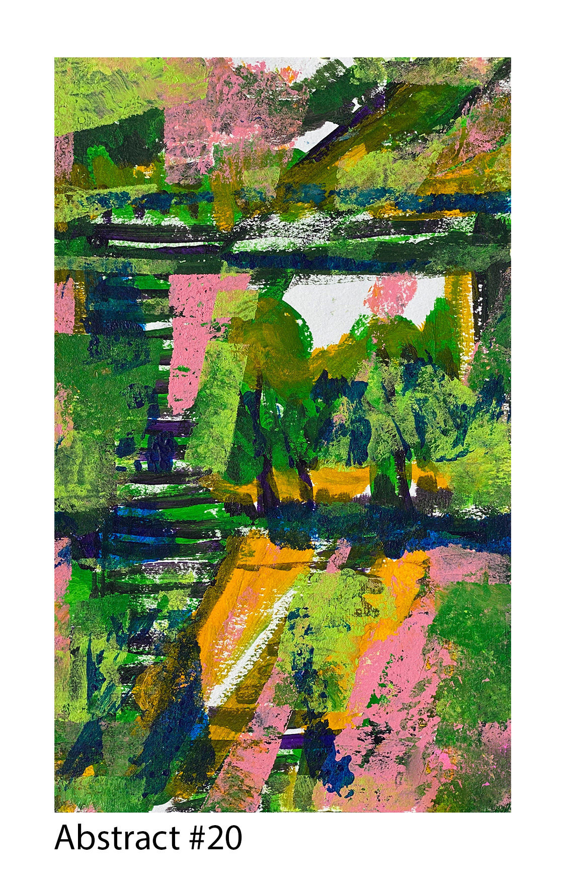 Acrylic on Paper, 5"x8", 2020, Available