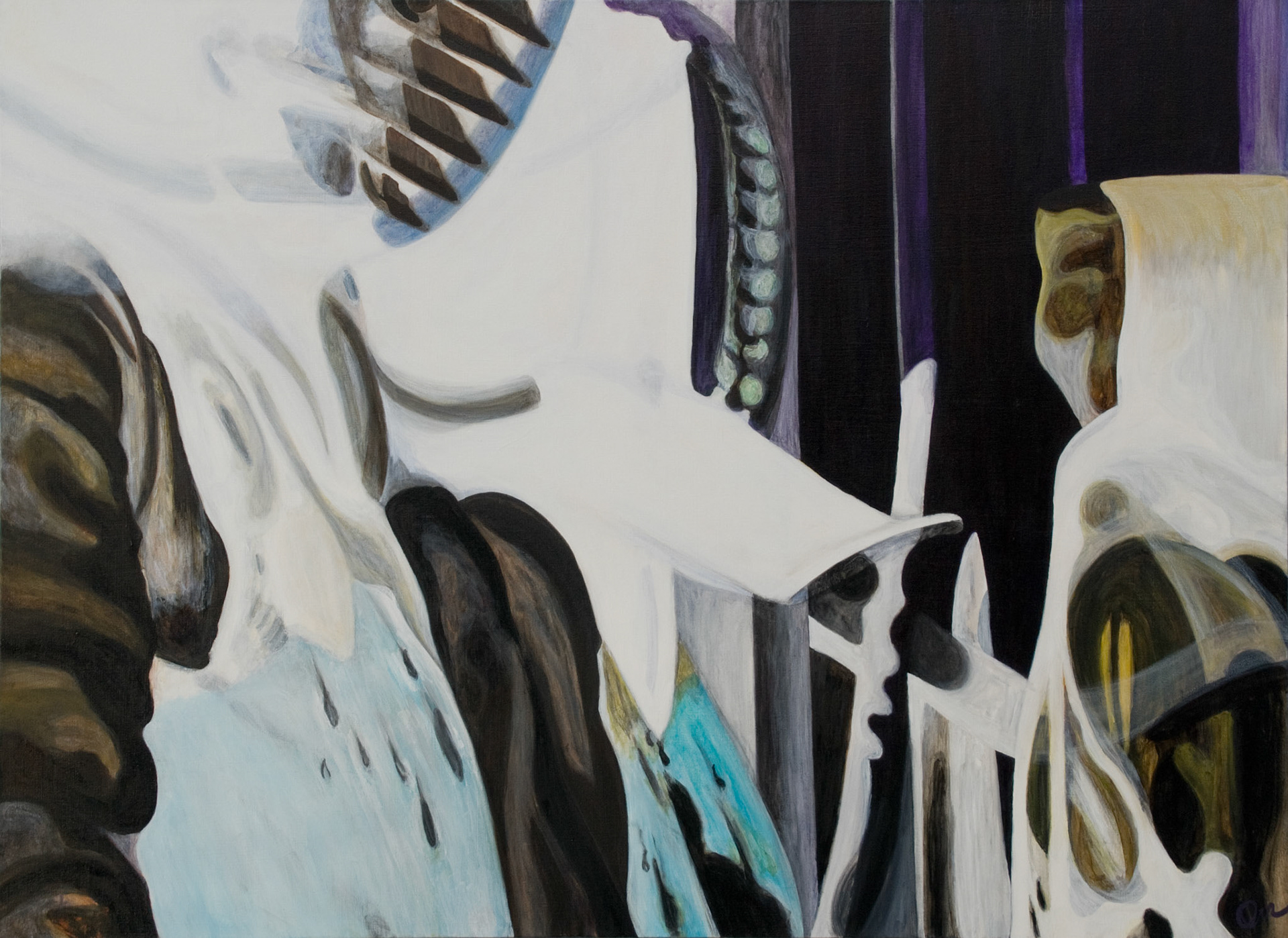 "Three Warriors" 2017, Acrylic on Canvas, 48x65 in