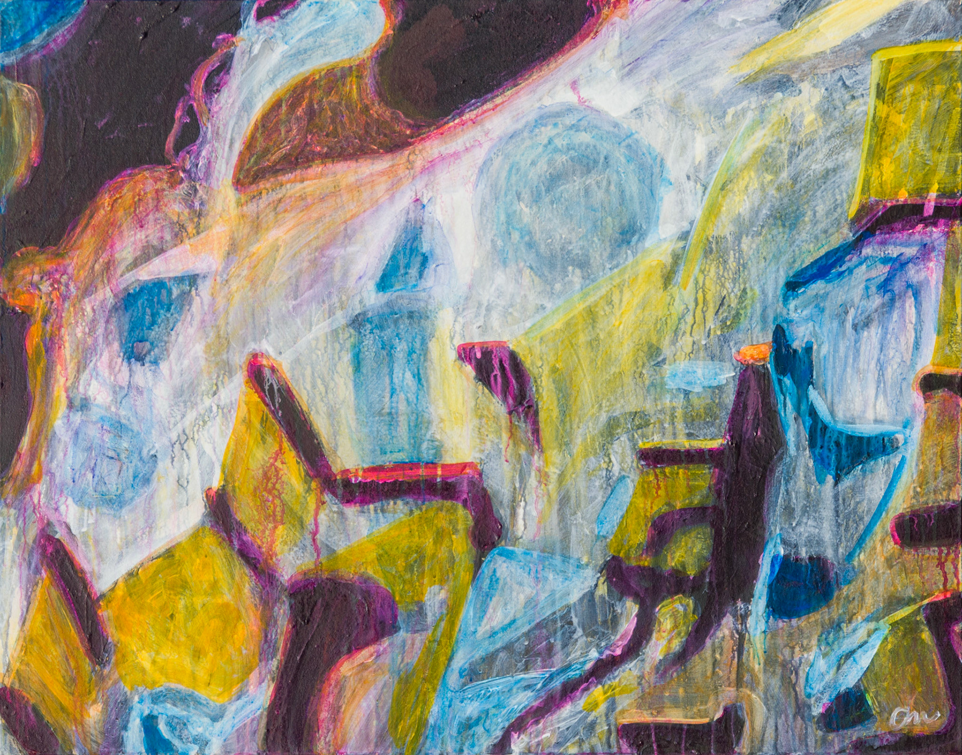 "Vibrant" 2016, Acrylic on Canvas, 18x24 in