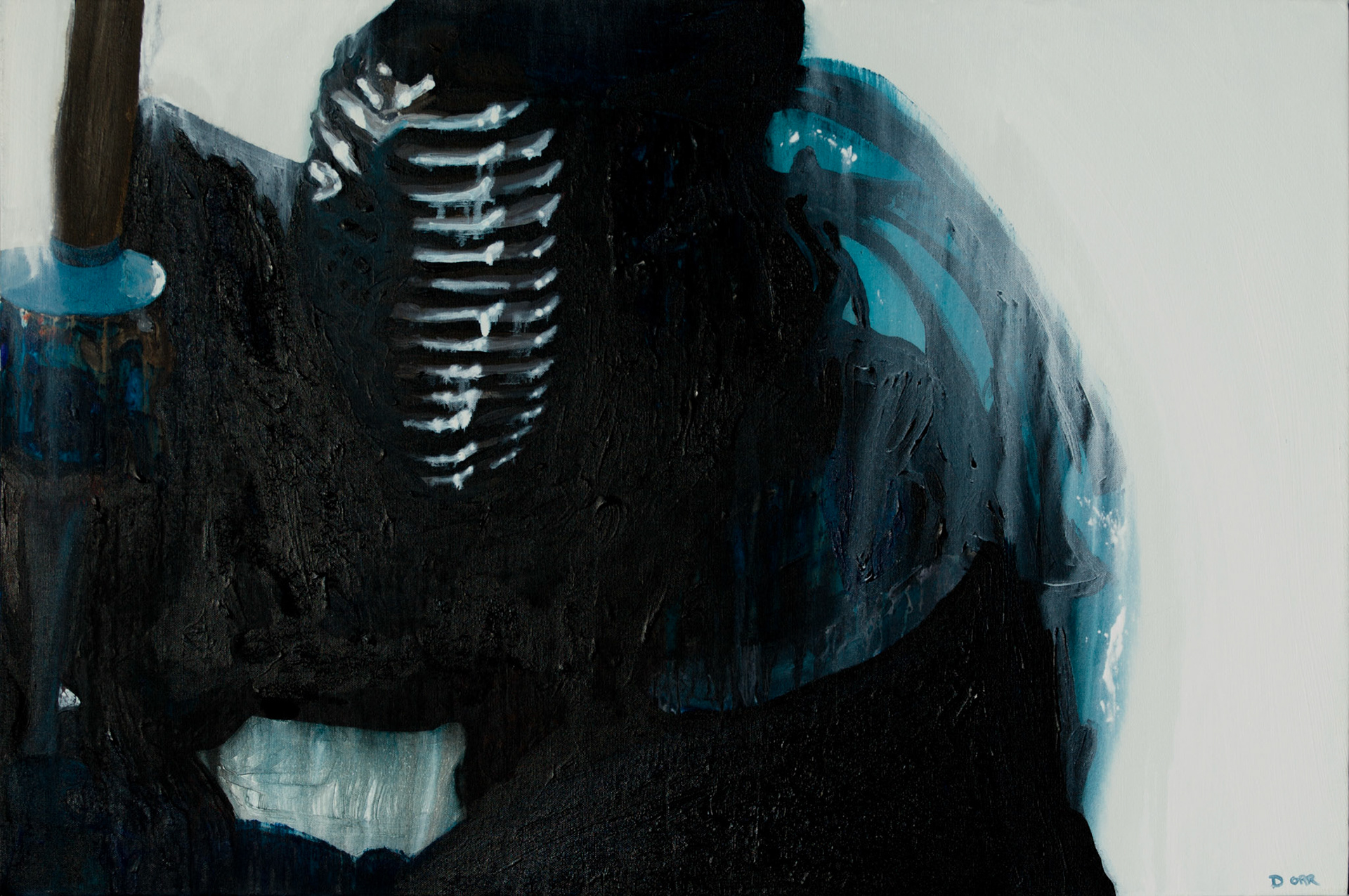 "Warrior" 2016, Acrylic on Canvas, 24x36 in SOLD