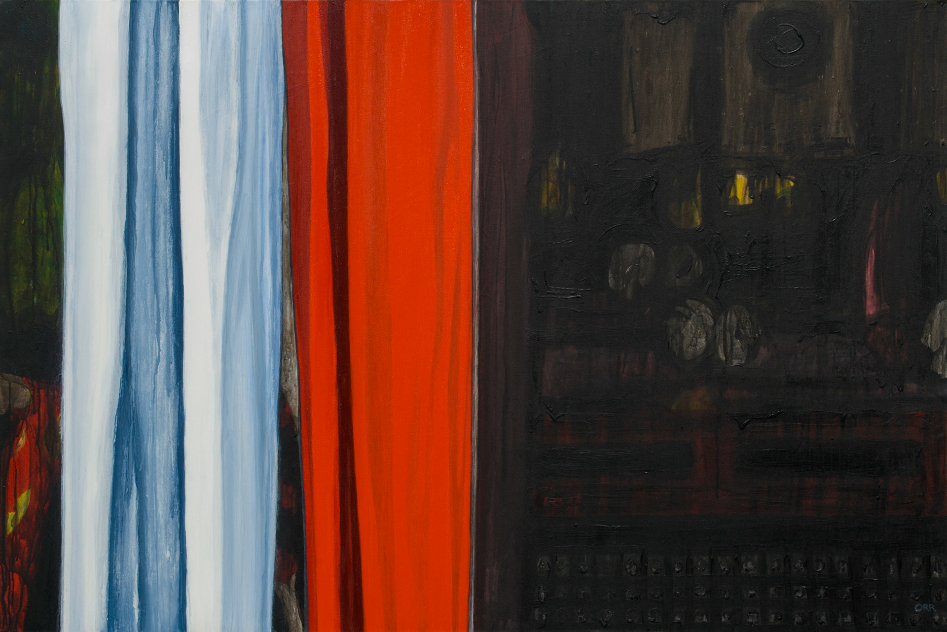 "Sacred" 2015, Acrylic on Canvas, 48x72 in