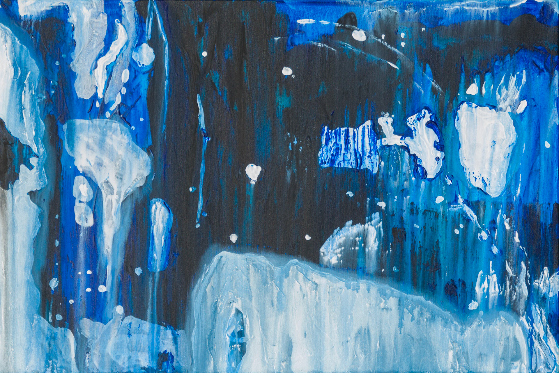 "Thought" 2016, Acrylic on Canvas, 24x36 in