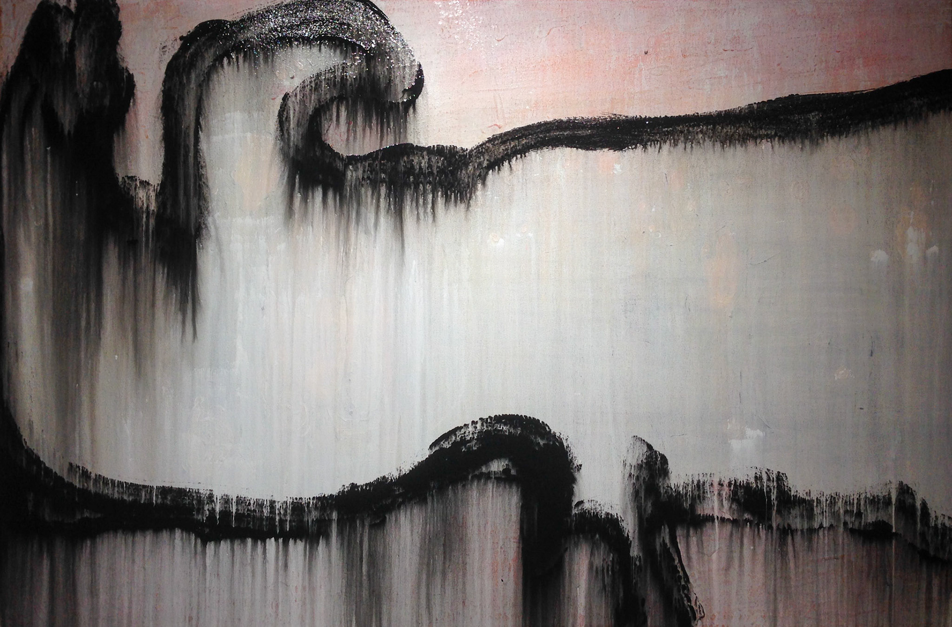 "Untitled 23" 2018, Acrylic on Canvas, 48x72 in