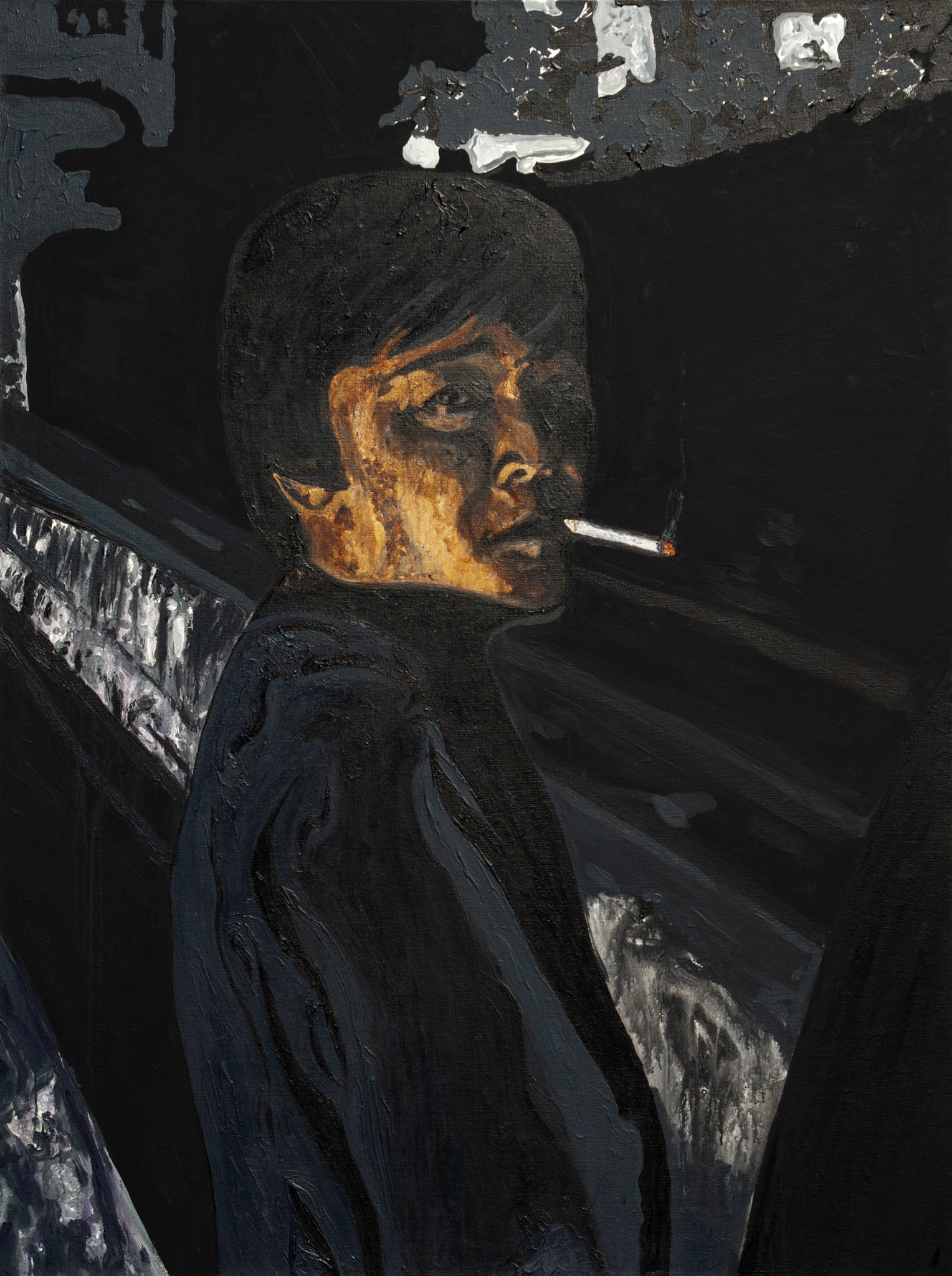 "Zenchan" 2017, Acrylic on Canvas, 65x48 in