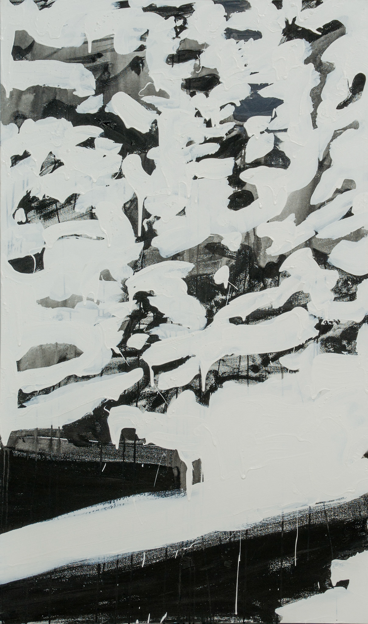 "Chasing Light" 2014, Acrylic on Canvas, 60x36 in