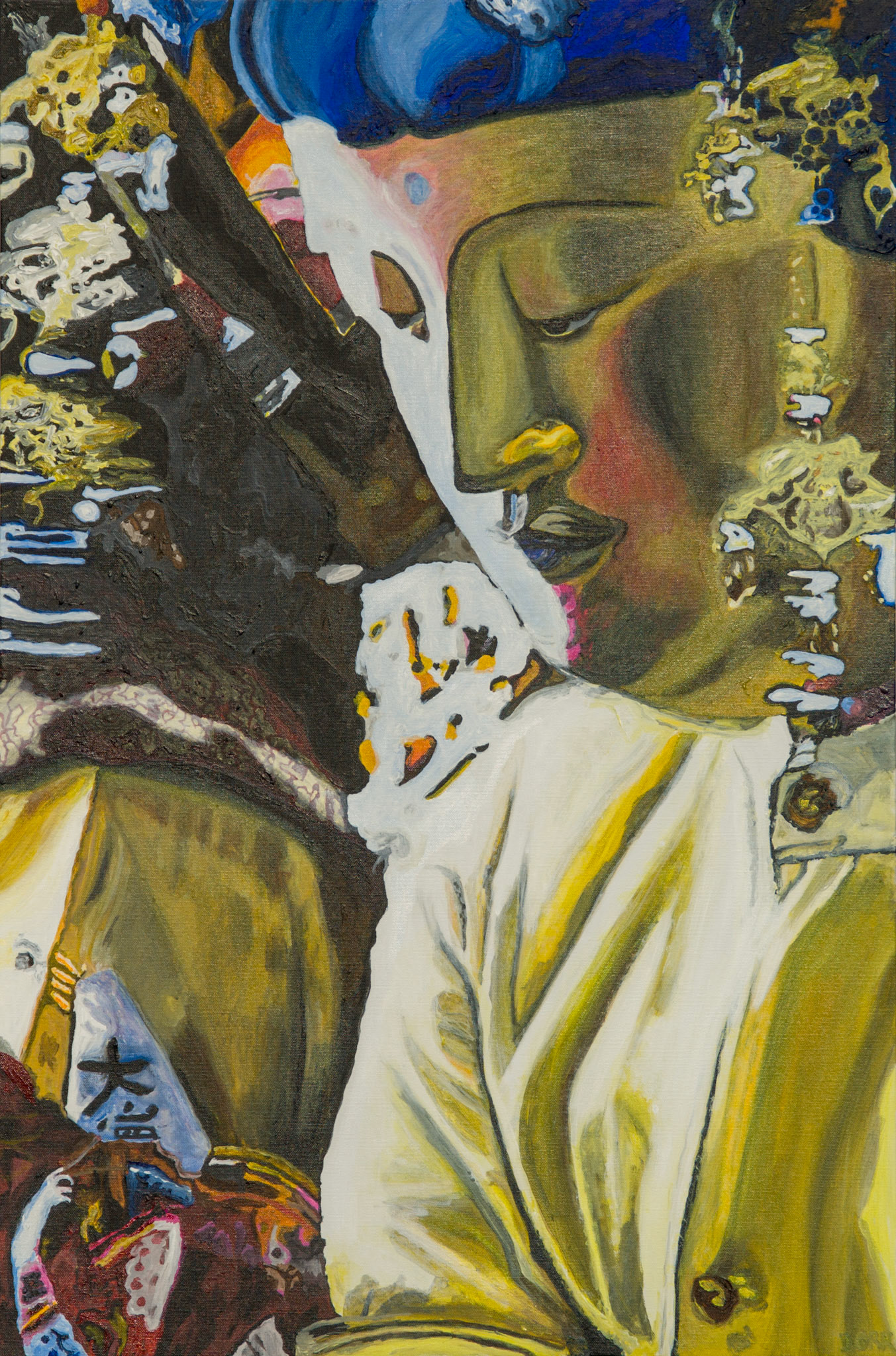 "Contemplation" 2014, Acrylic on Canvas, 36x24 in