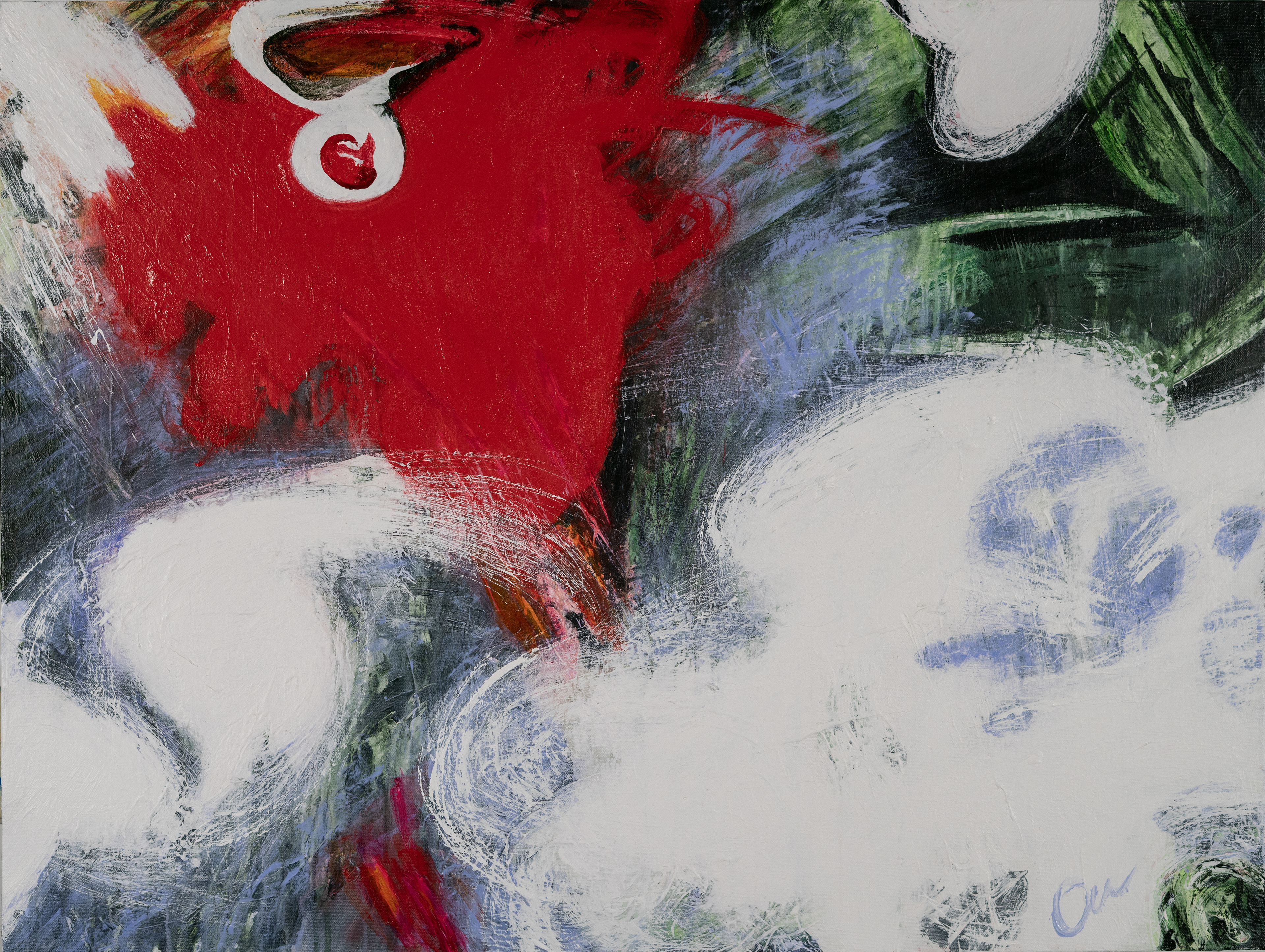 "Hana Hikari 1" 2024, Acryic on Canvas, 32x24 in