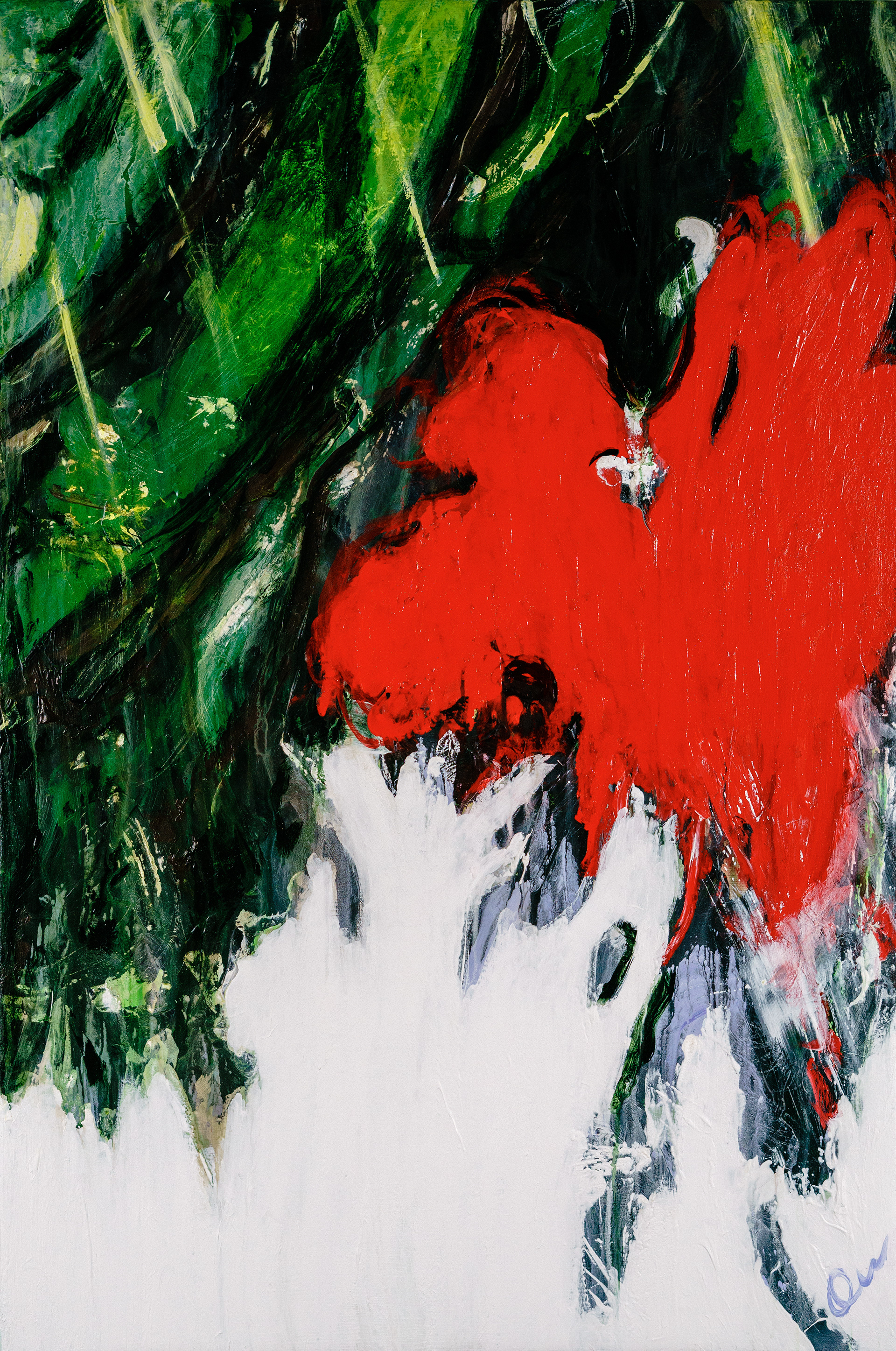 "Hana Hikari 2" 2024, Acryic on Board, 24x36 in