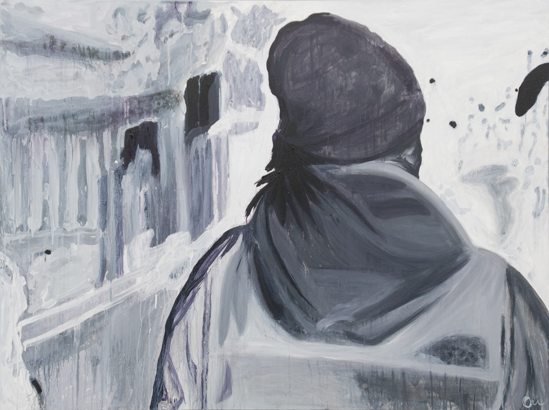 "Walking in Wakayama" 2016, Acrylic on Canvas, 48x65 in