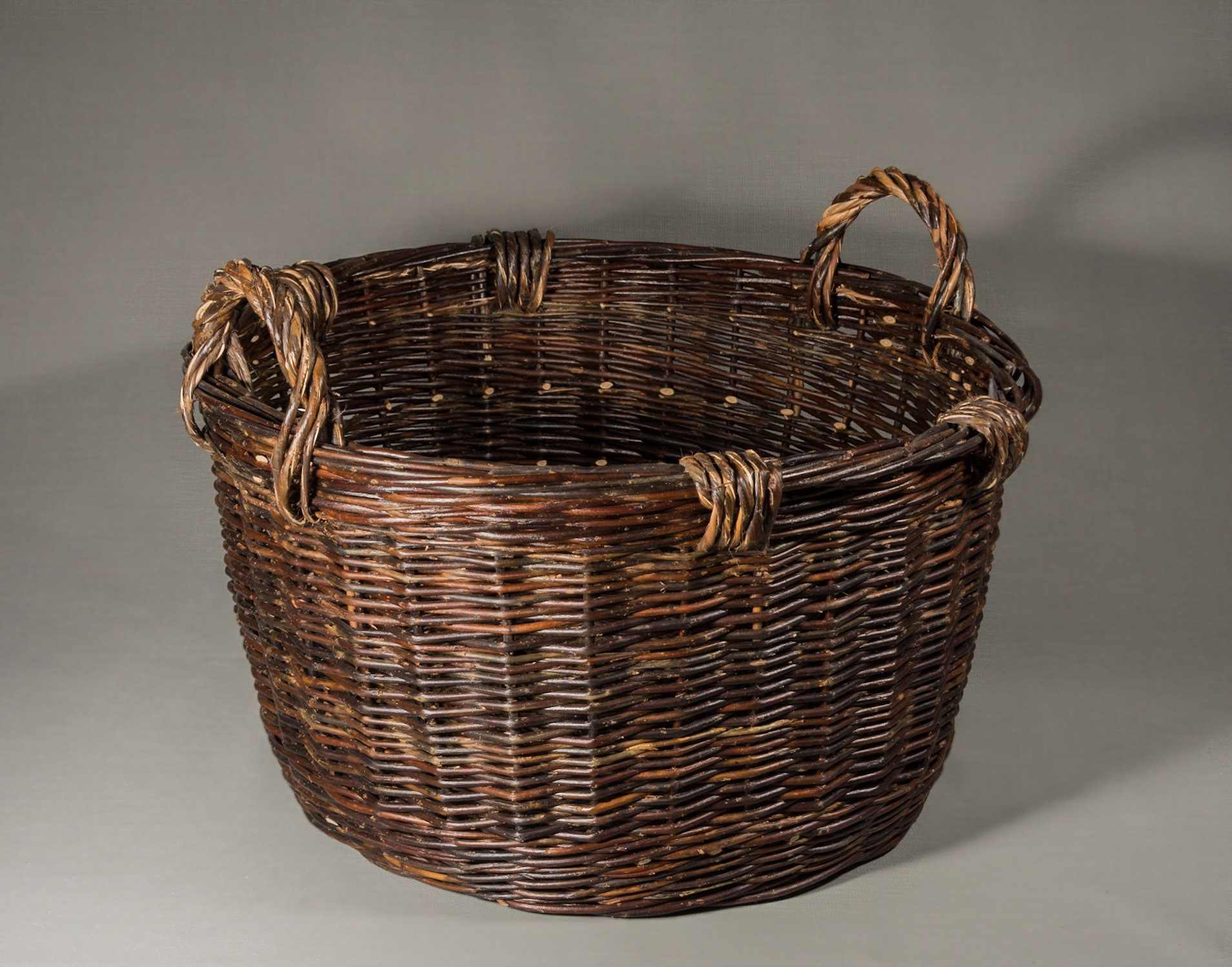 traditional log type basket