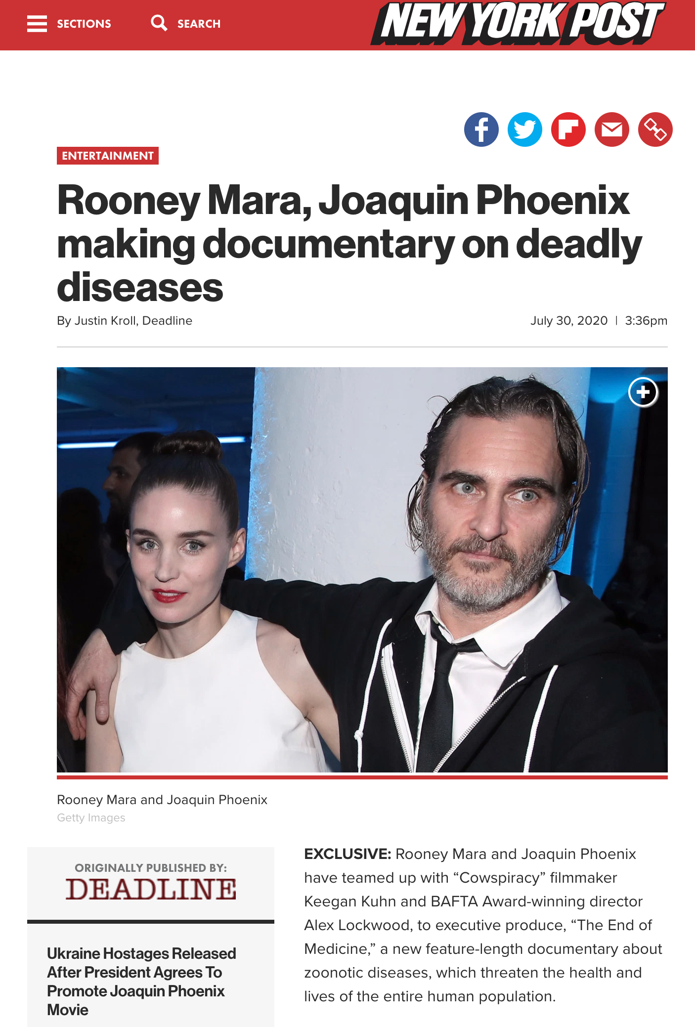 Rooney Mara & Joaquin Phoenix