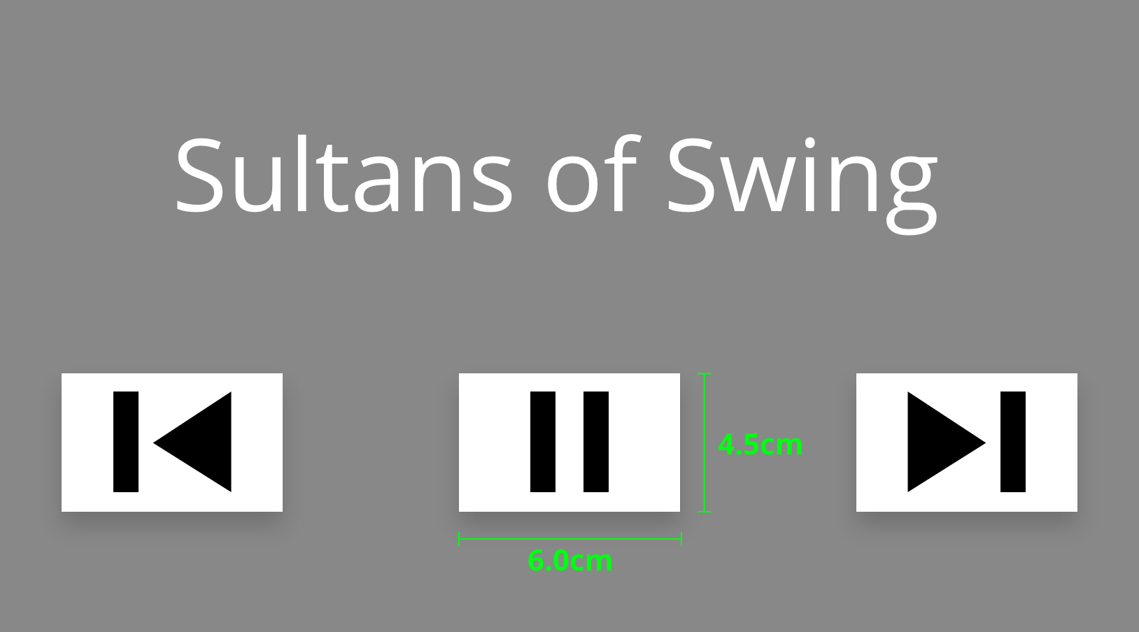Music Player with three button controls.