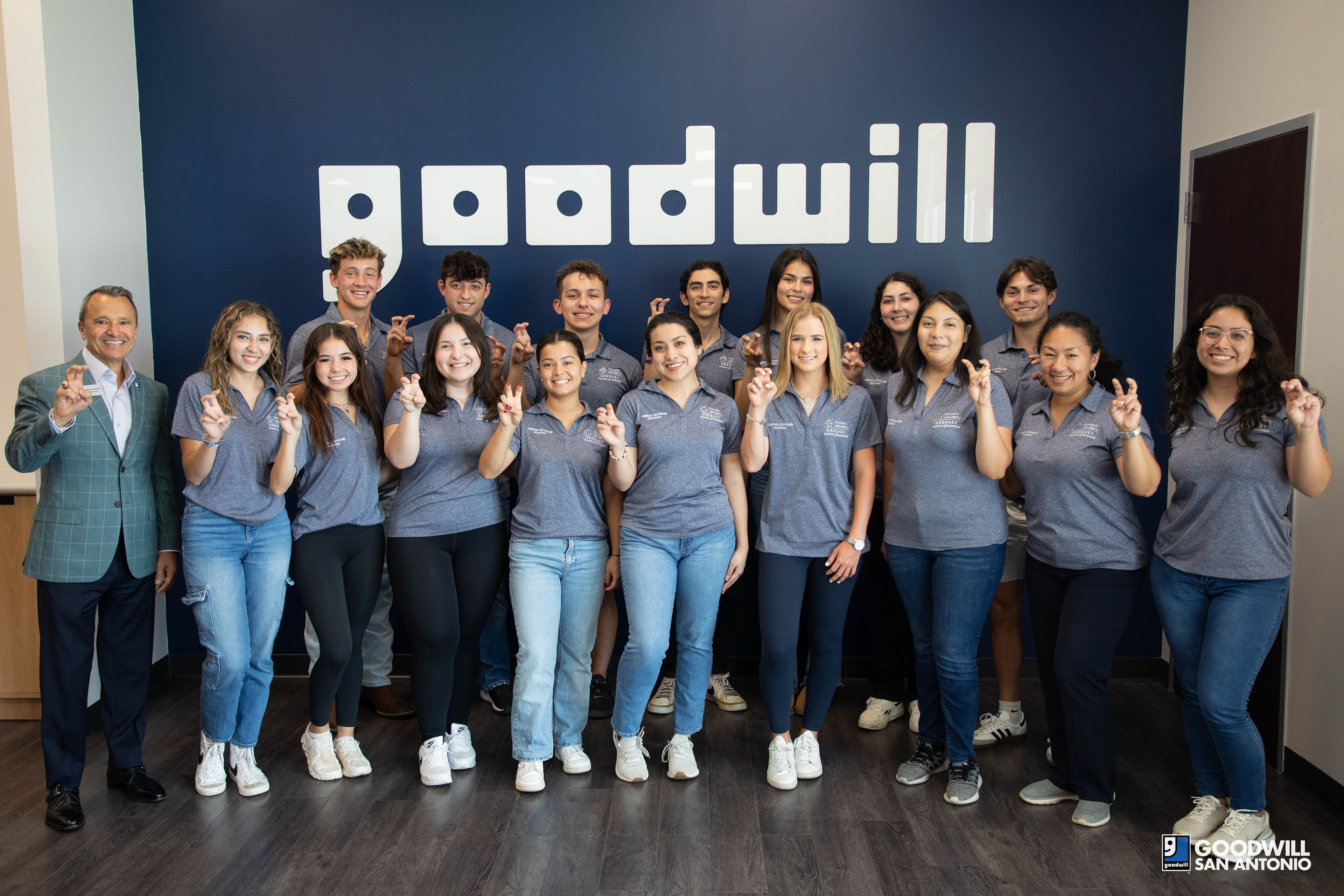 St. Mary's University volunteers at Goodwill San Antonio 2024 - Photo taken by Vanessa Mallari