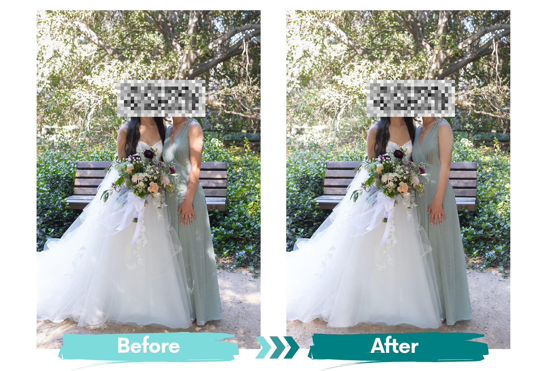 Removing harsh light spots 