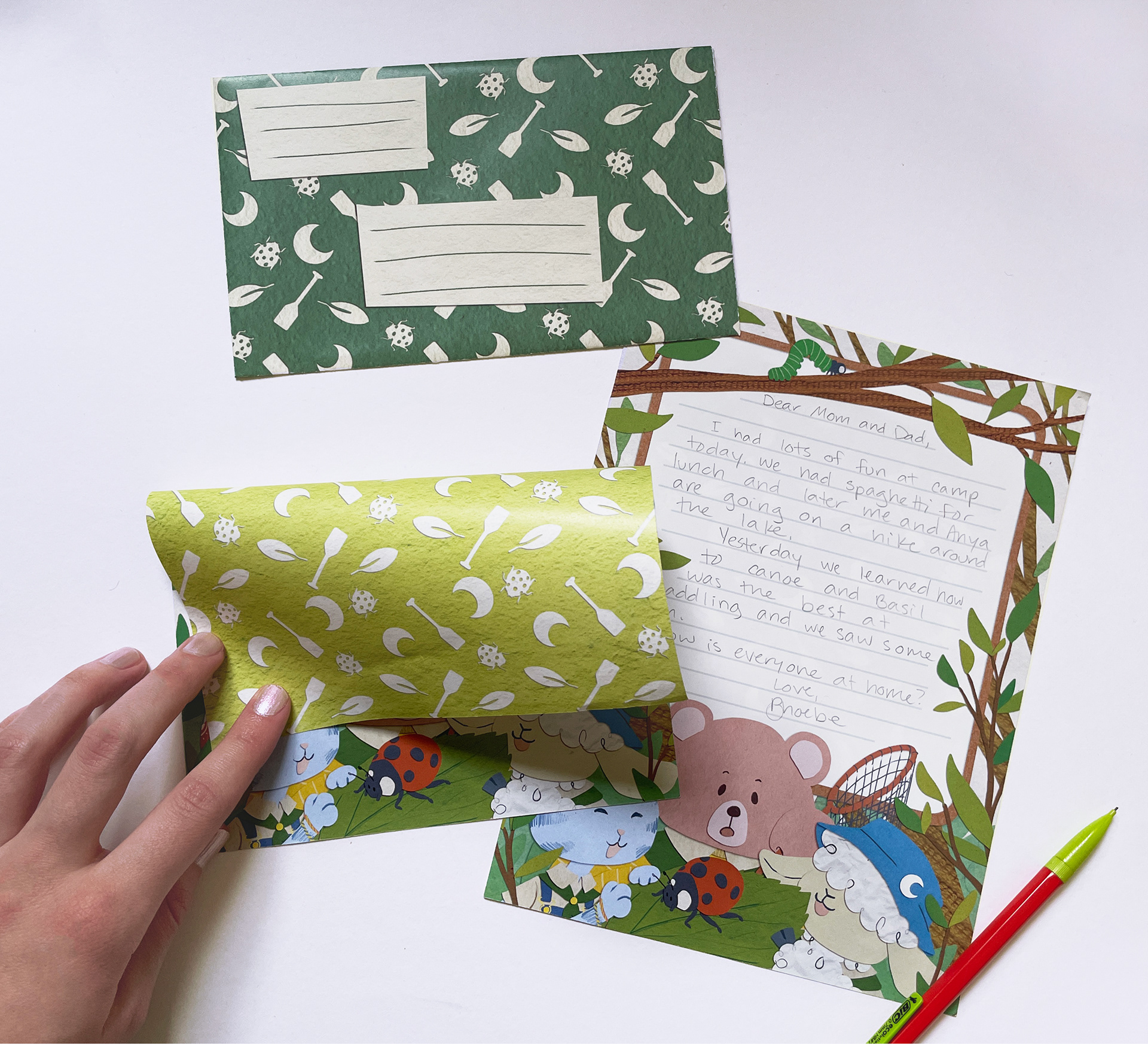 letter writing paper with envelope