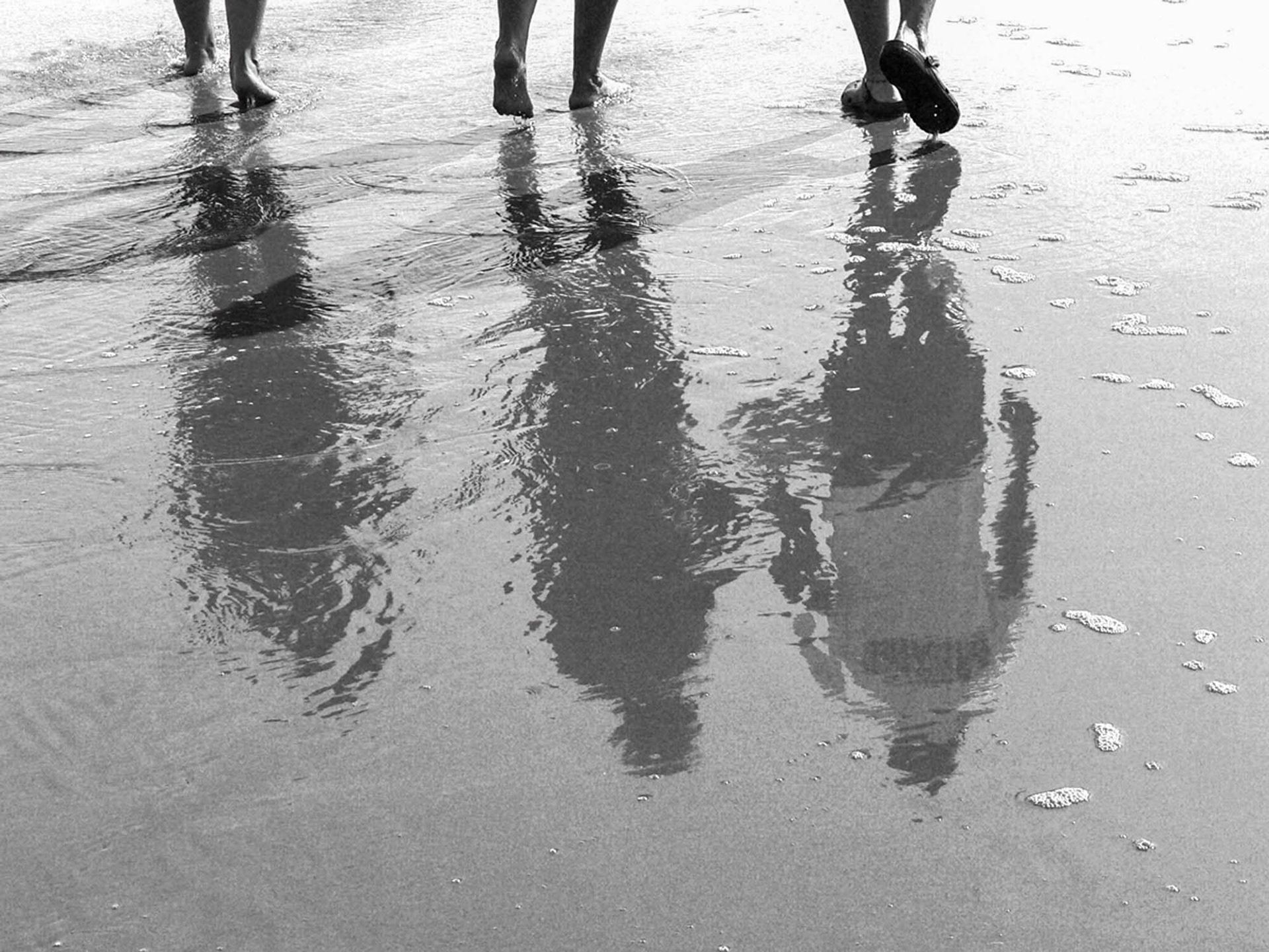 Three on the beach