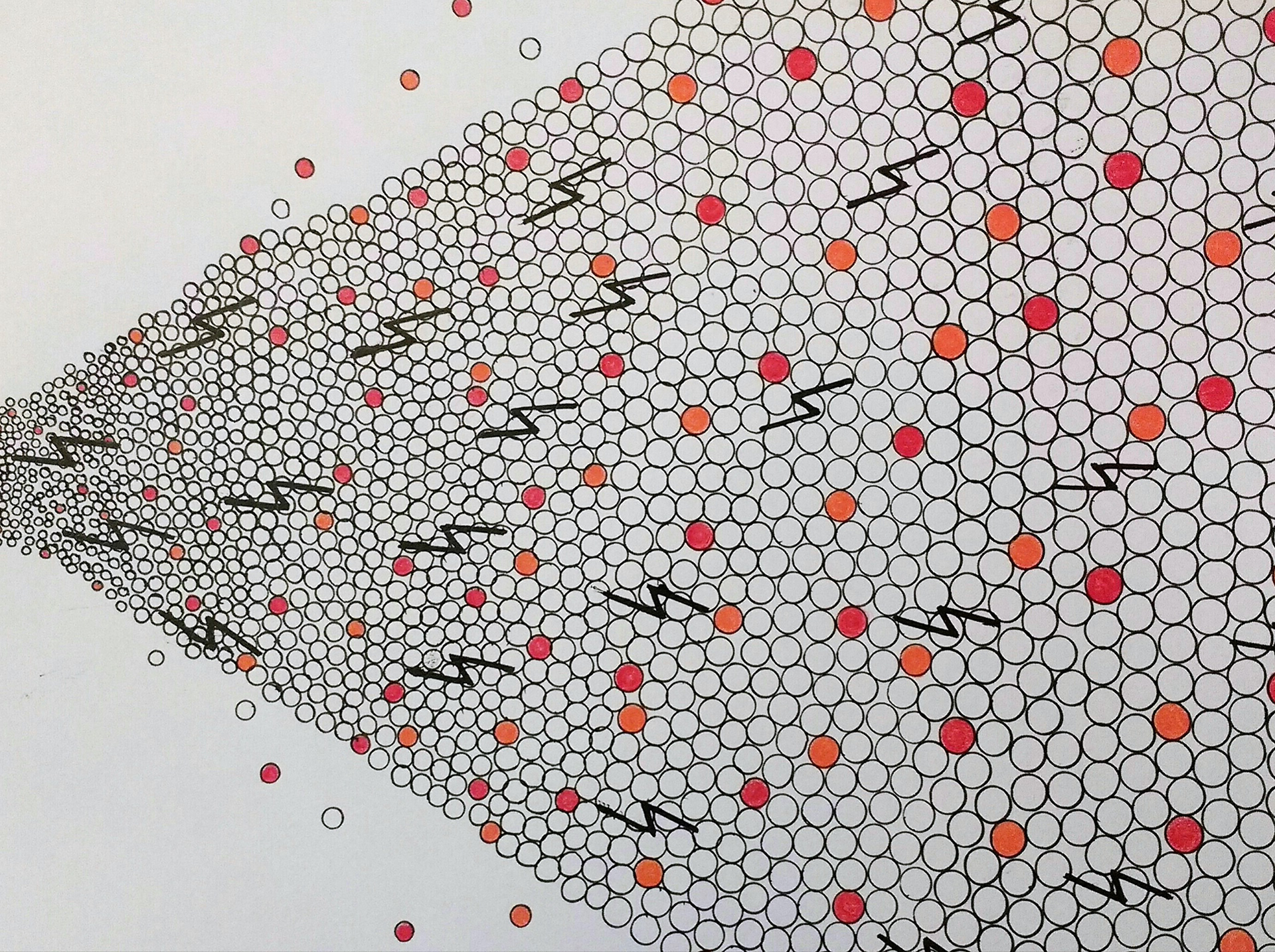 14"W x 11"H, ink and colored pencil