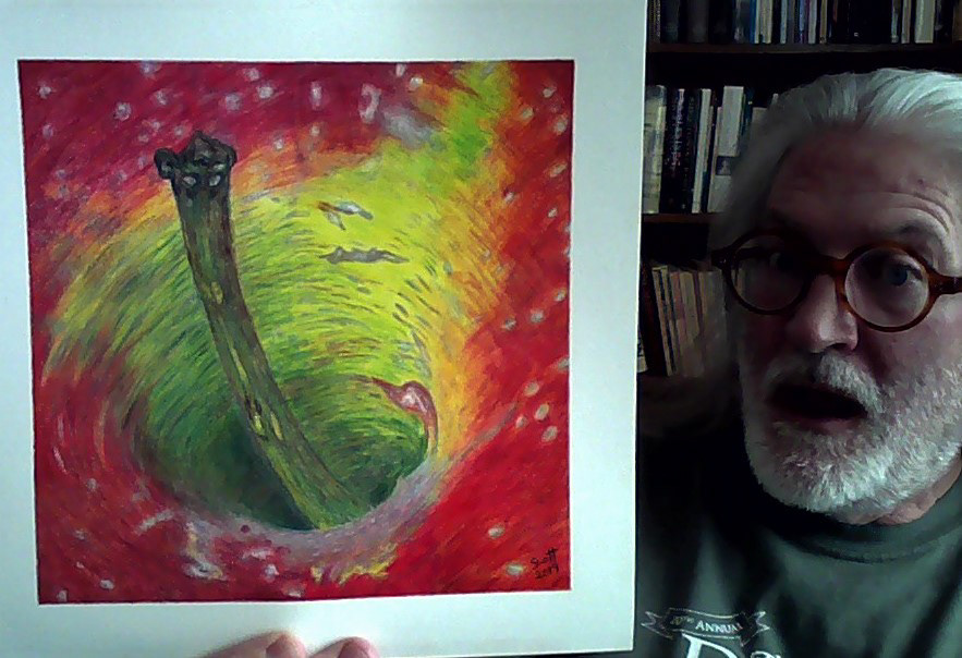 "Apple"  8"W x 8"H, colored pencil (SOLD)