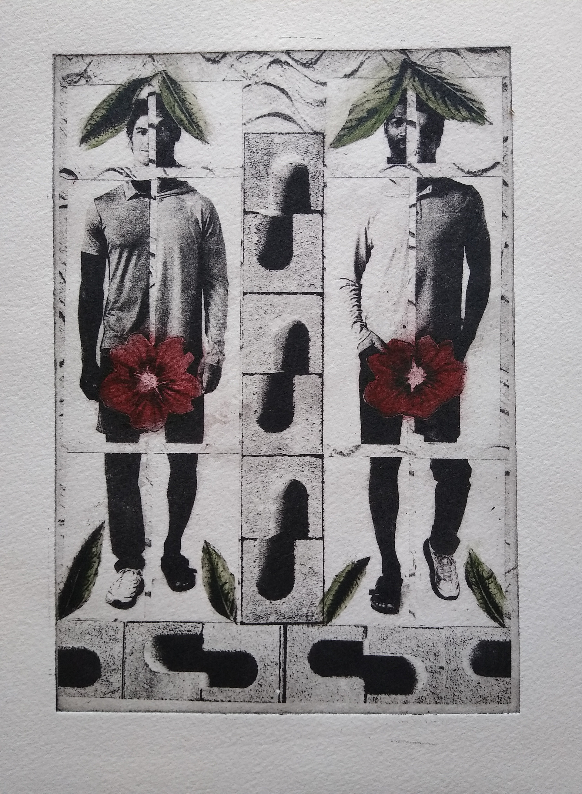 "Parallel Worlds" 8"W x 10"H, silkscreen