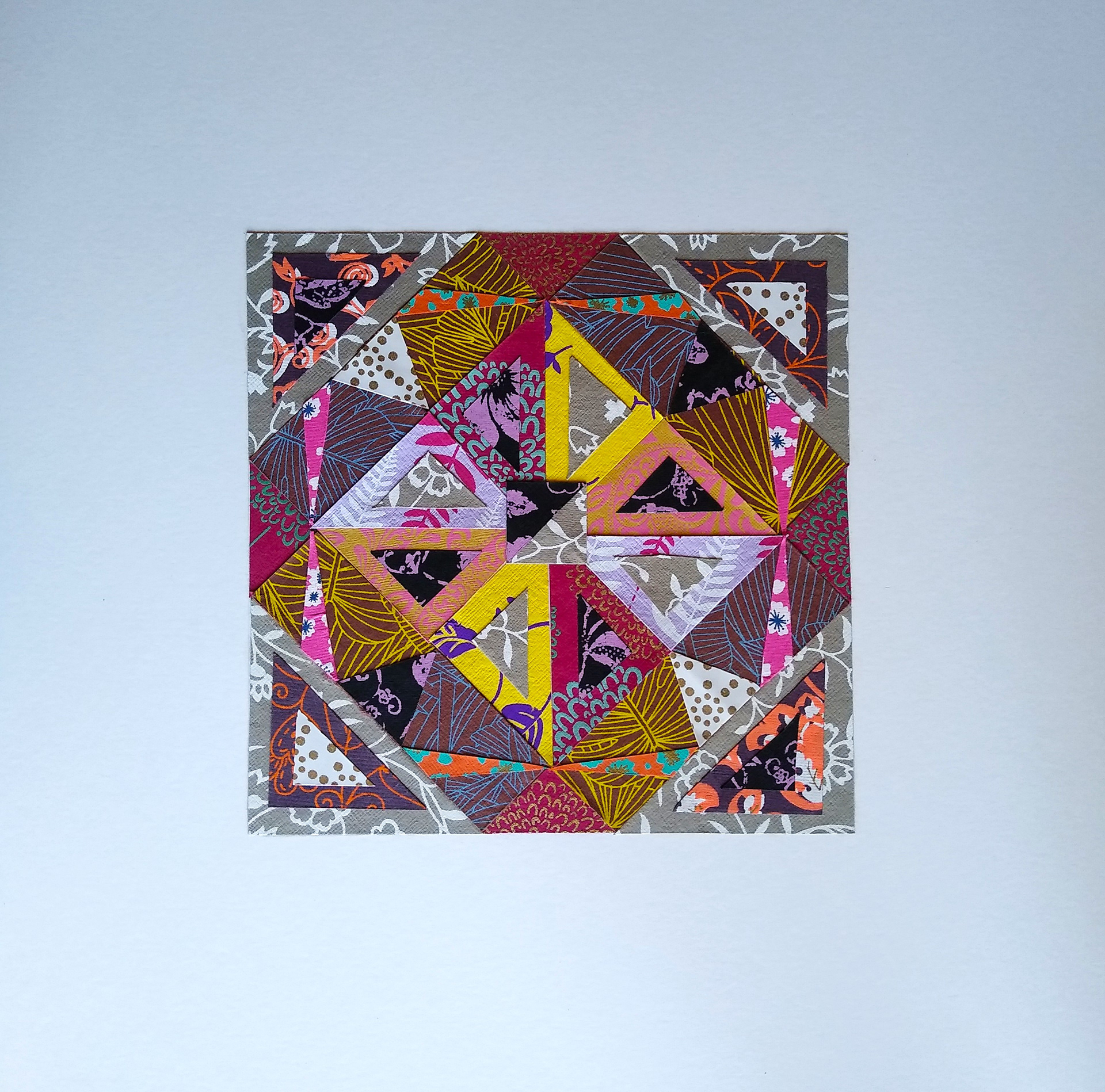 "Jaipur Bazaar" 10"W x 10"H