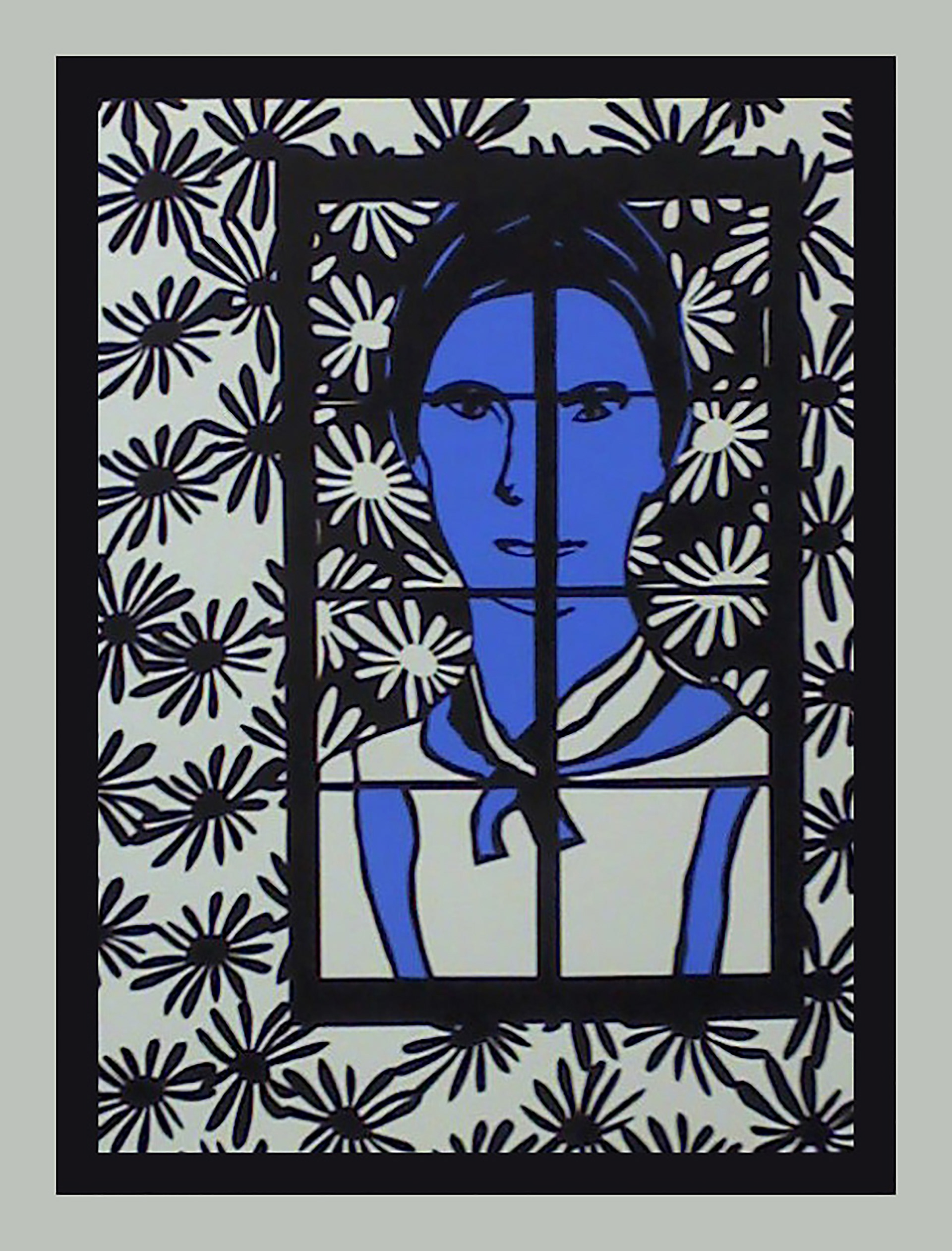 "Dwelling in Possibility" 20"W x 24"H, cut-out black paper 