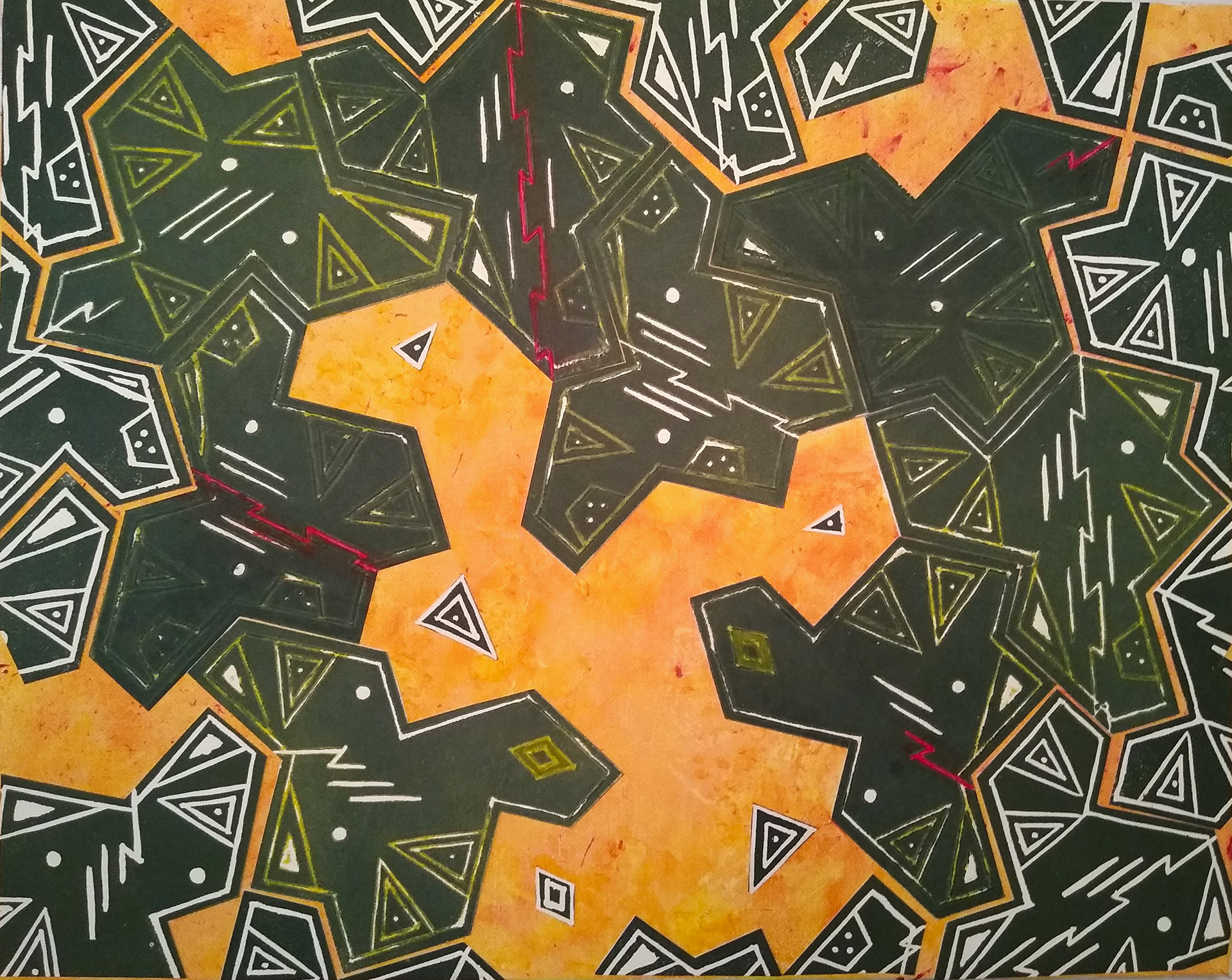 "Of Two Minds" 20"W x 16"H