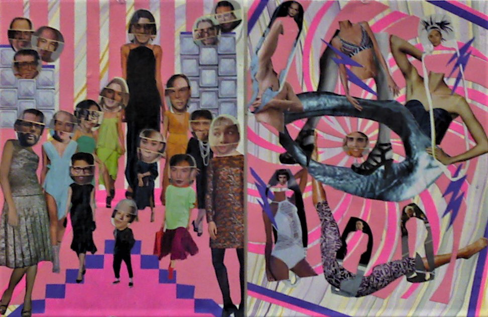"Strike a Pose Diptych"  18"W x 12"H
