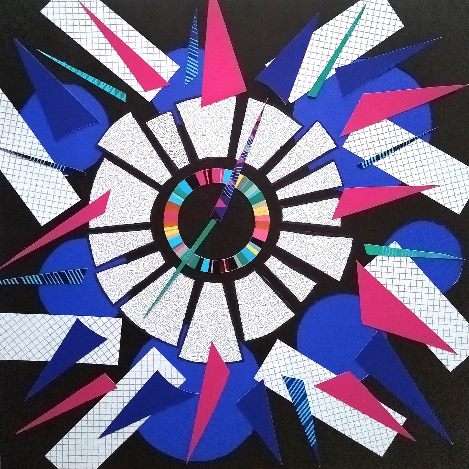 "Time Is on No One's Side" 14"W x 14"H (SOLD)