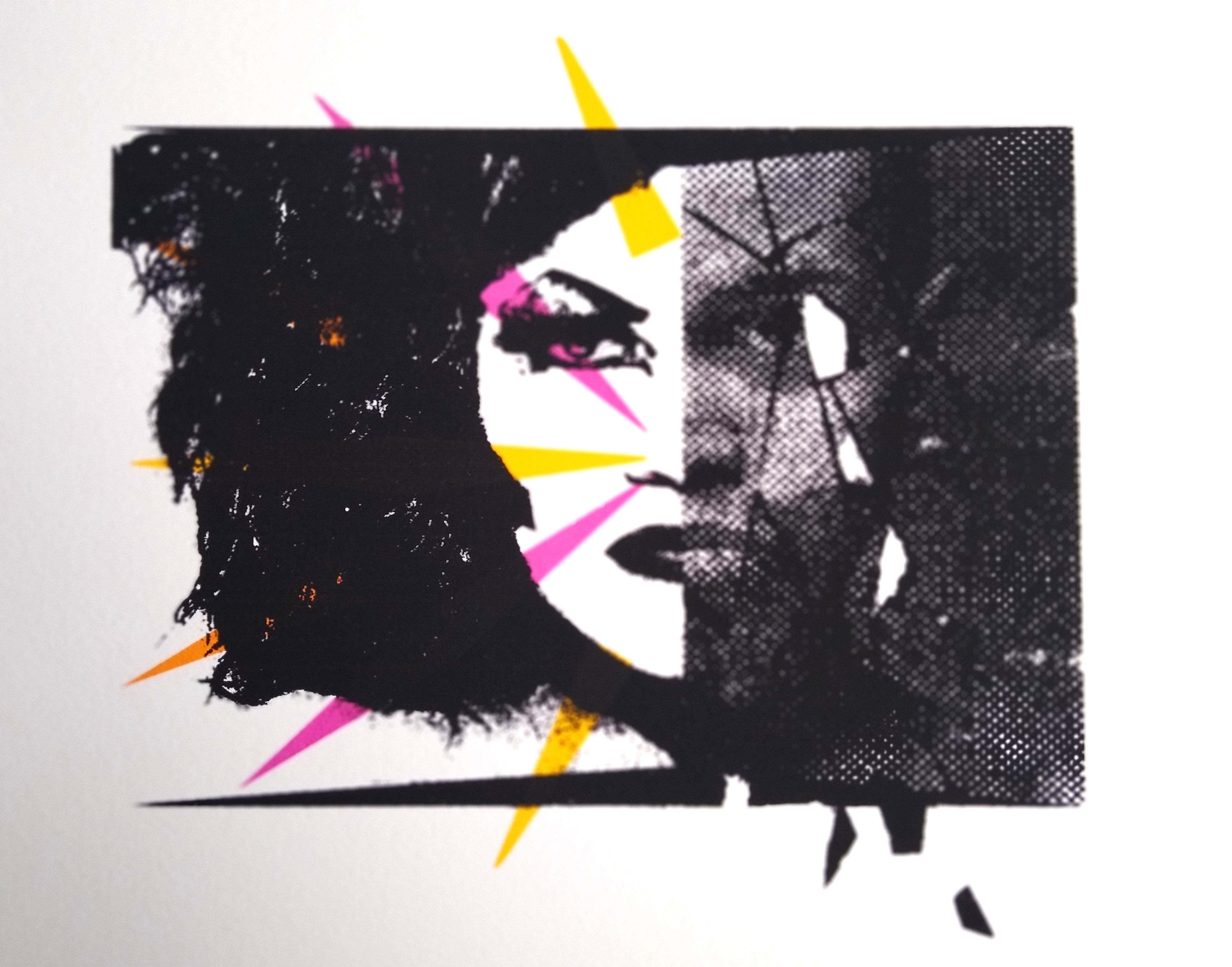 "Breaking the Mirror" 14"W x 11"H, silkscreen