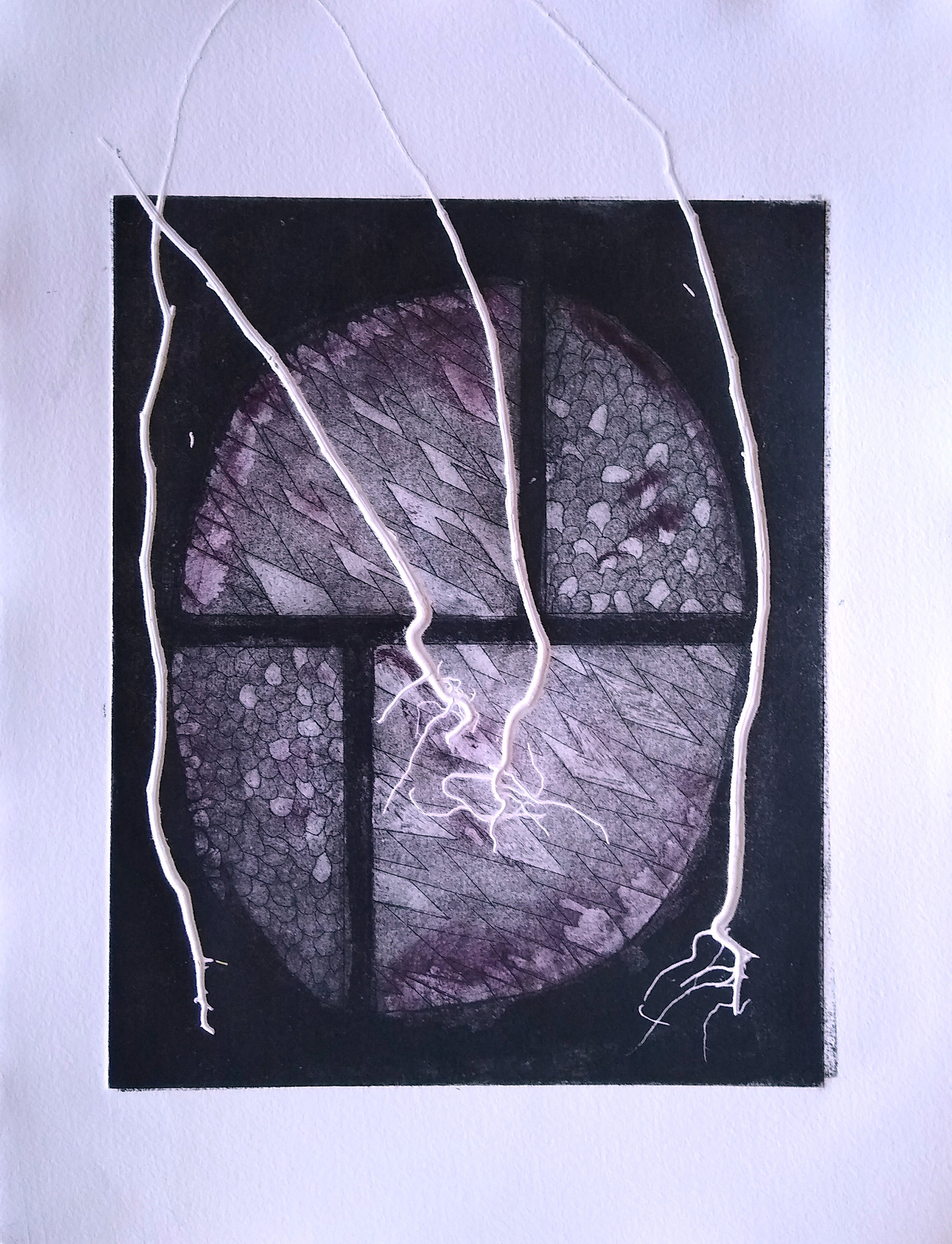 "Spring" 11"W x 14"H, aquatint