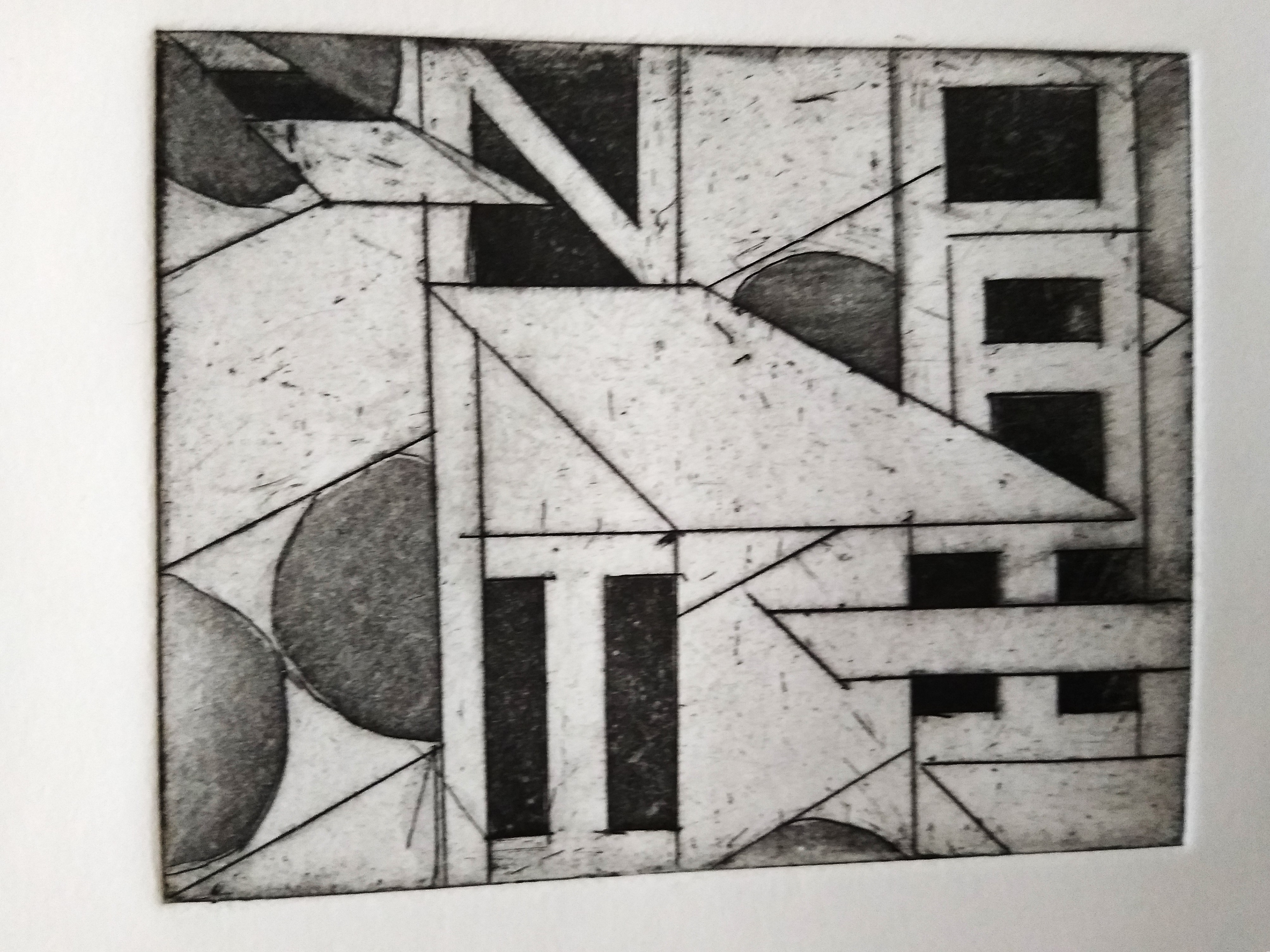 "Nopalito" 10"W x 8"H, aquatint