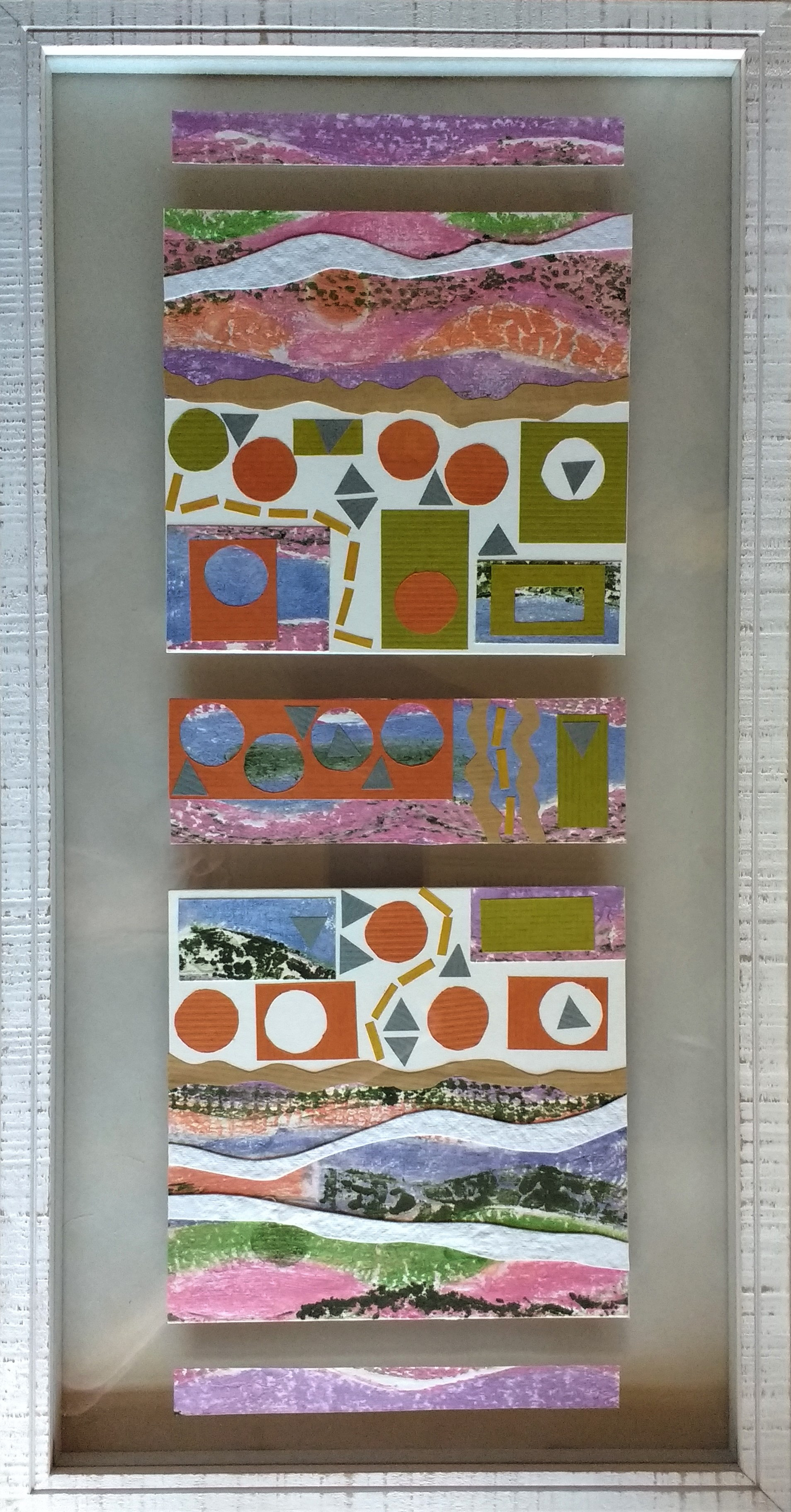 11"W x 21"H, paper and collagraph