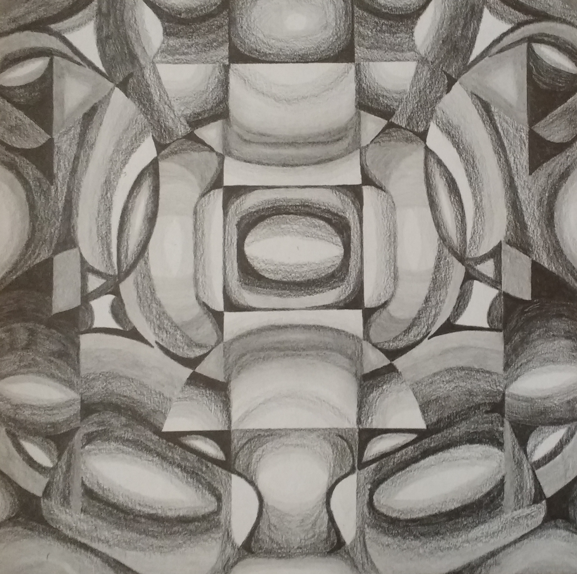 12"W x 12"H, graphite
