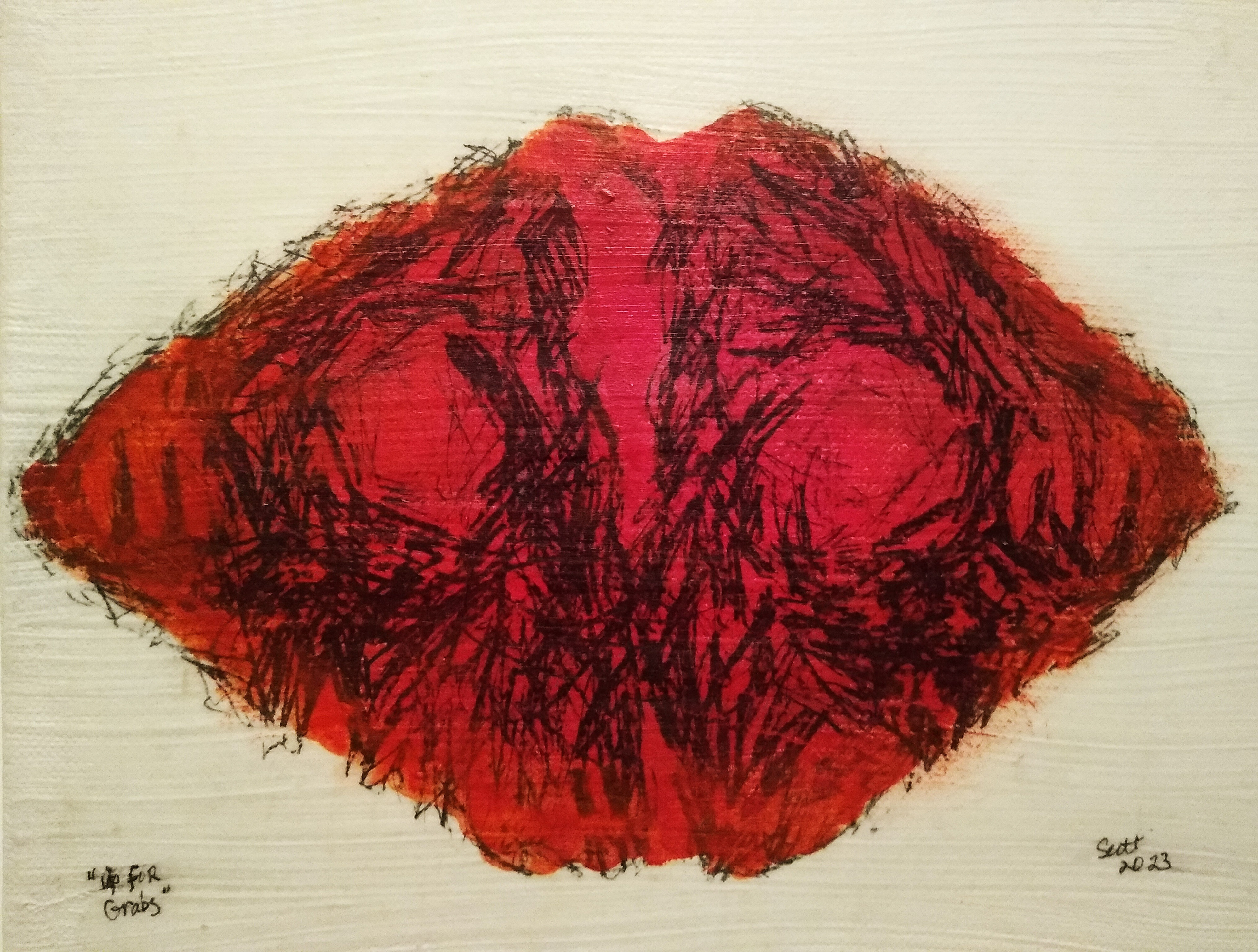 "Up for Grabs" 10"W x 8"H