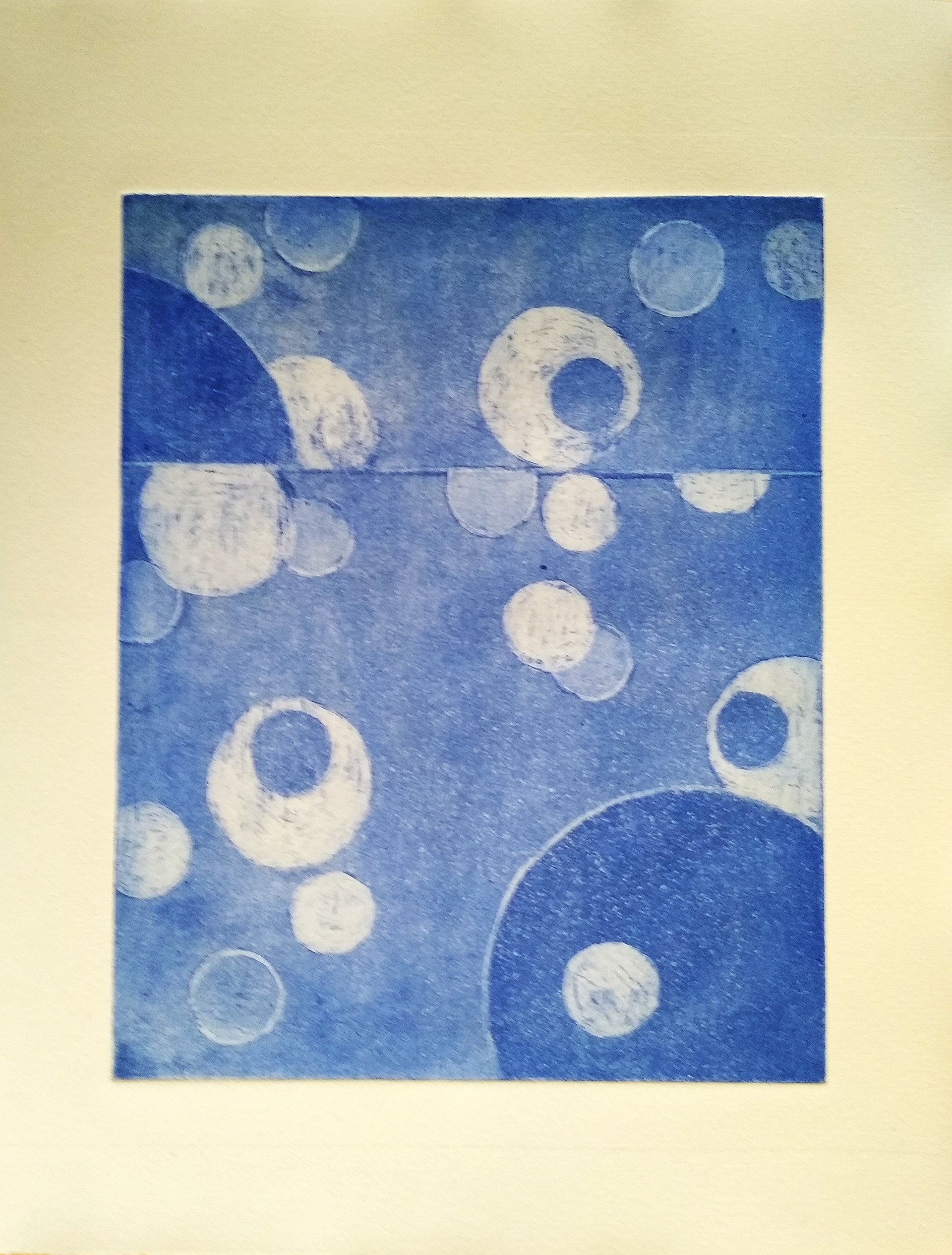 "As Above, So Below" 10"W x 14"H,  etching
