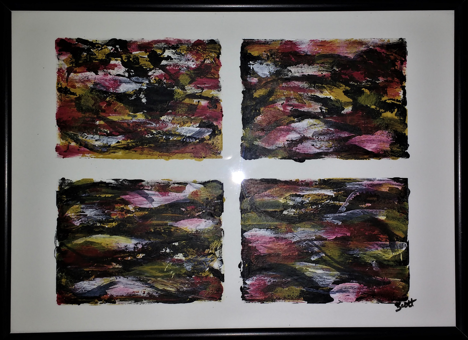 12"W x 9"H, monotype