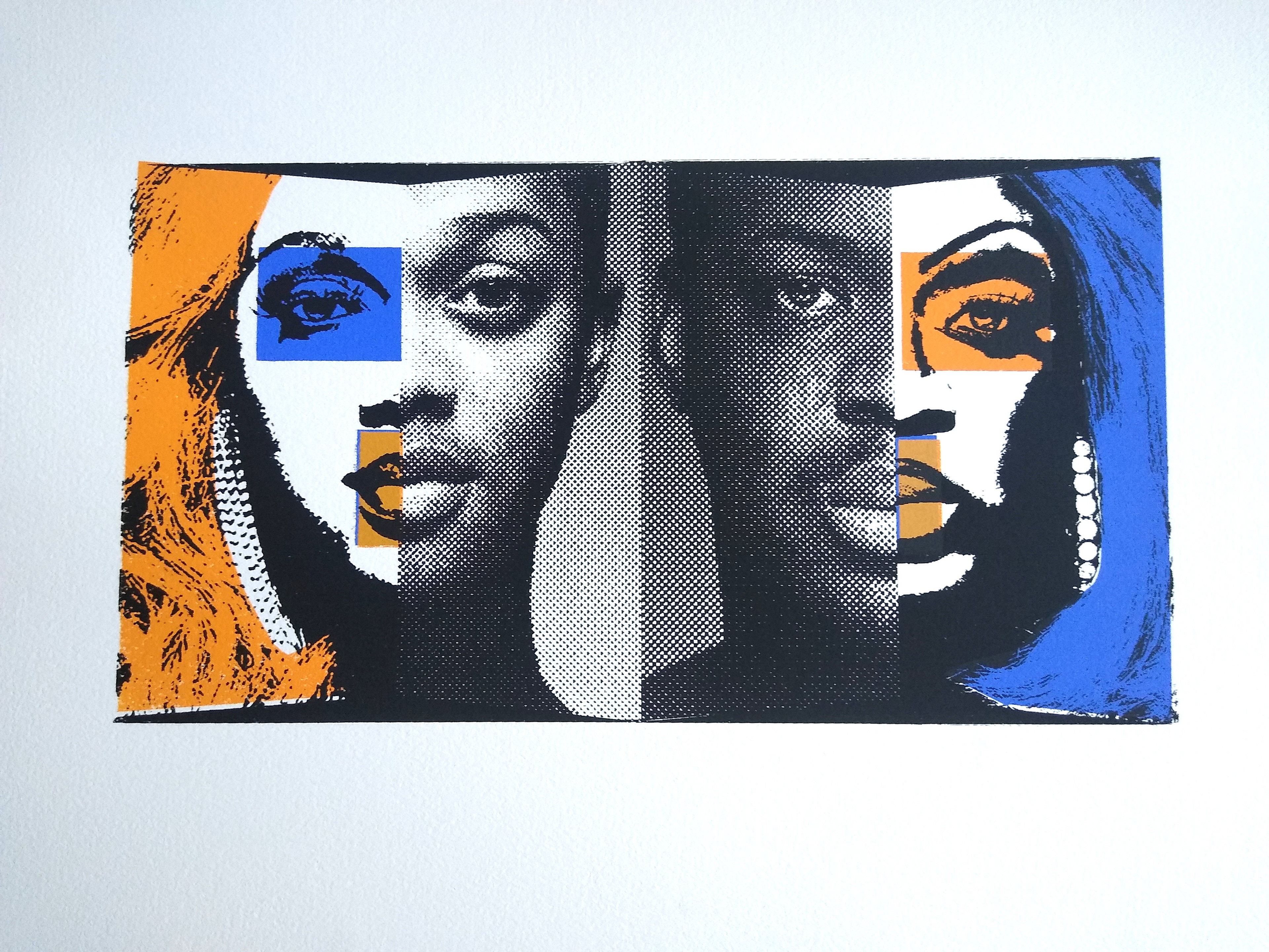 "Black Mirror" 14"W x 11"H, silkscreen