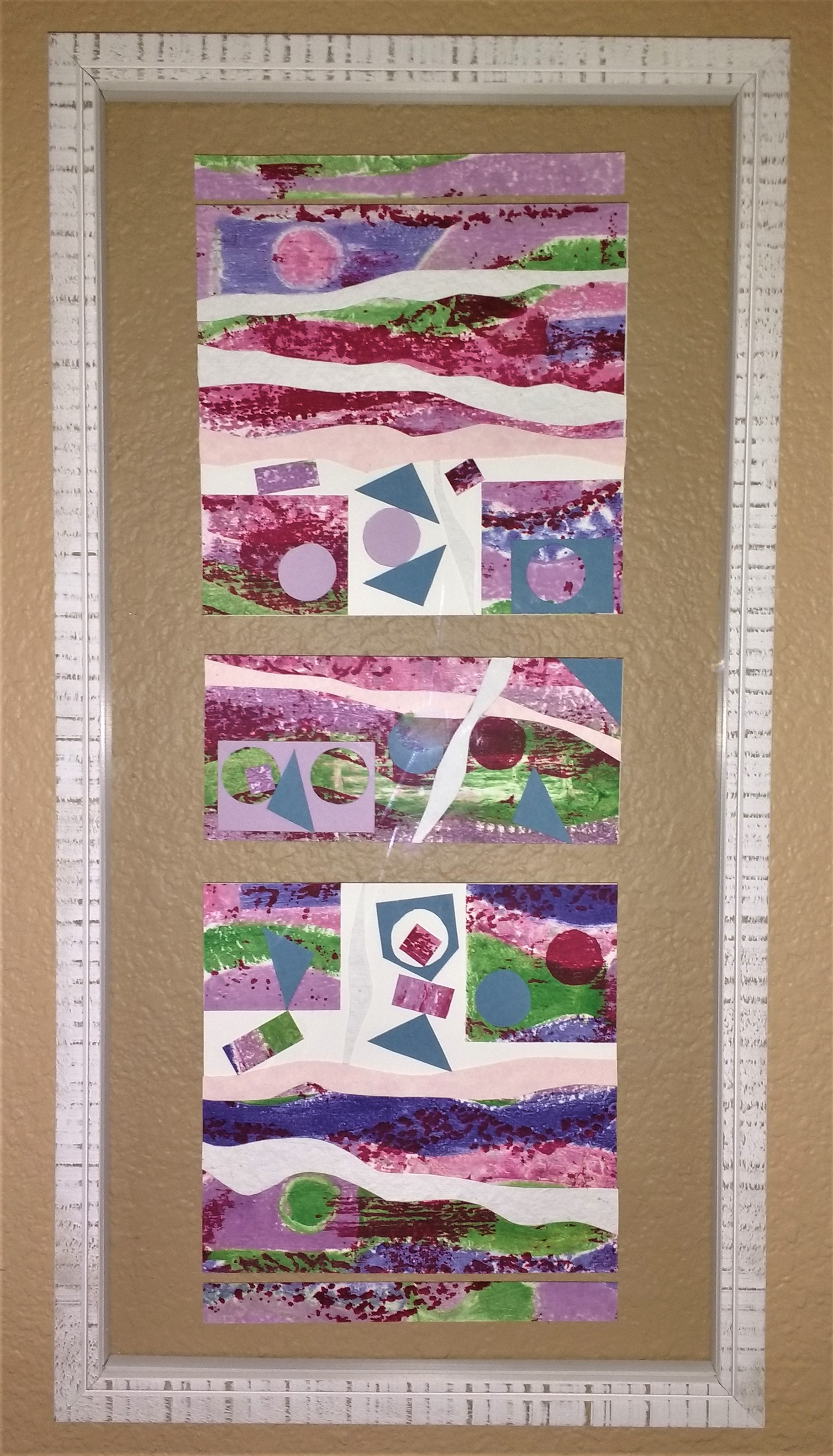 11"W x 21"H, paper and collagraph