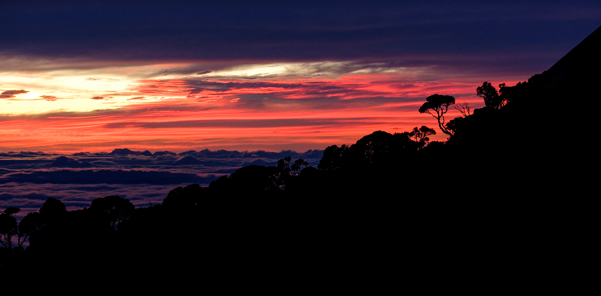 Mount Kinabalu Sunset, Borneo