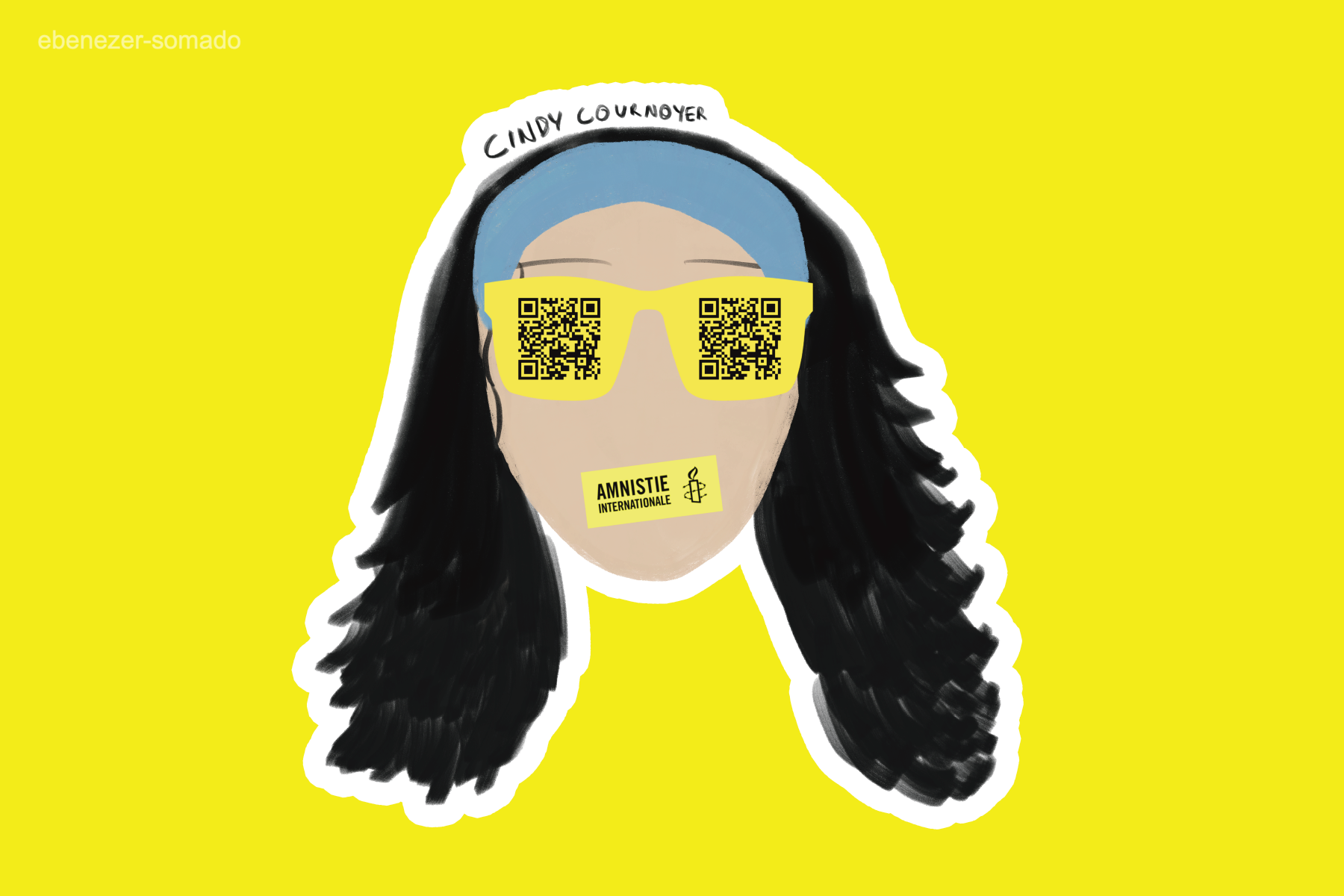 Illustration of Cindy Courdoyer