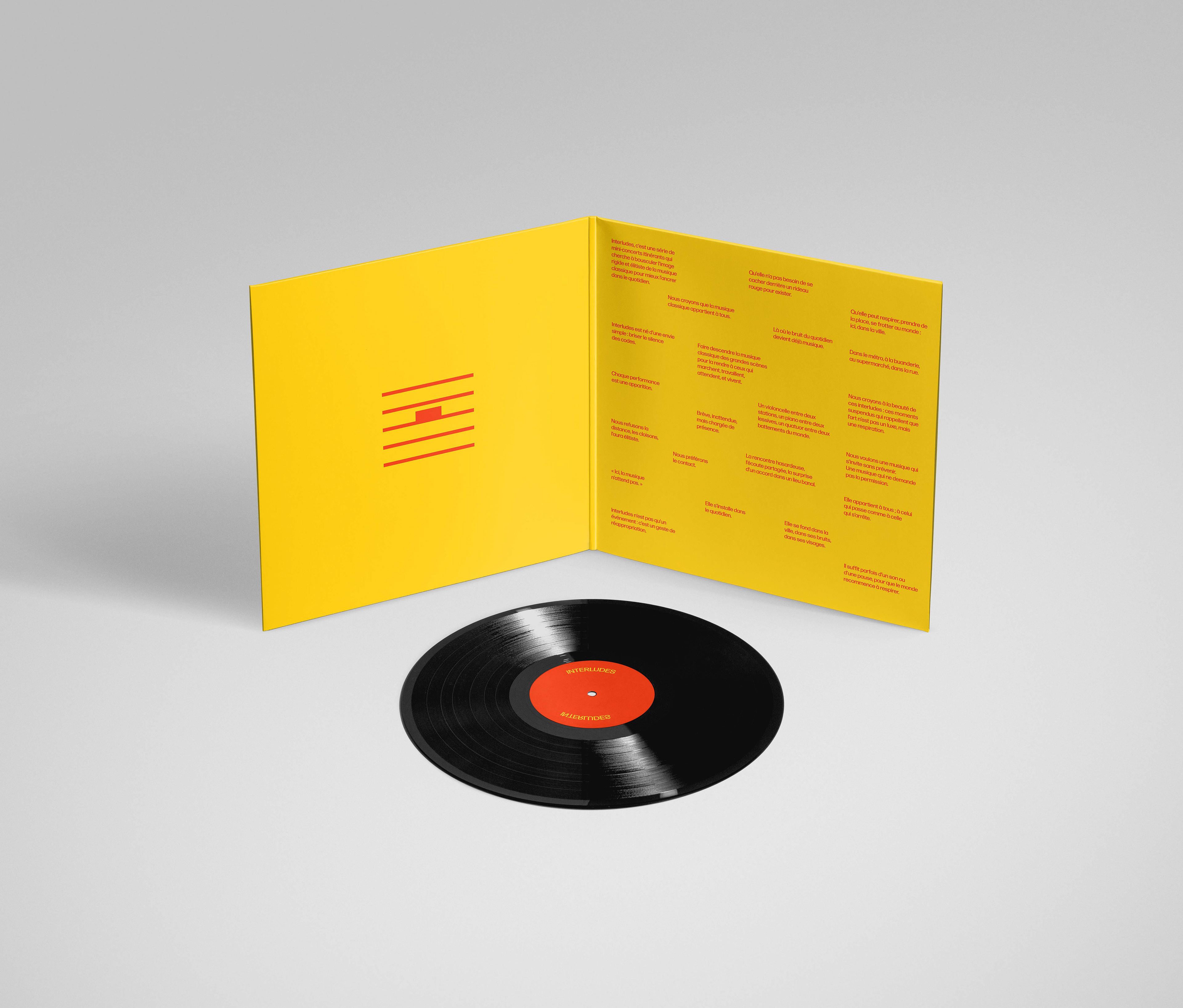 Merch sold after the event: Interludes Gatefold Vinyl (interior)