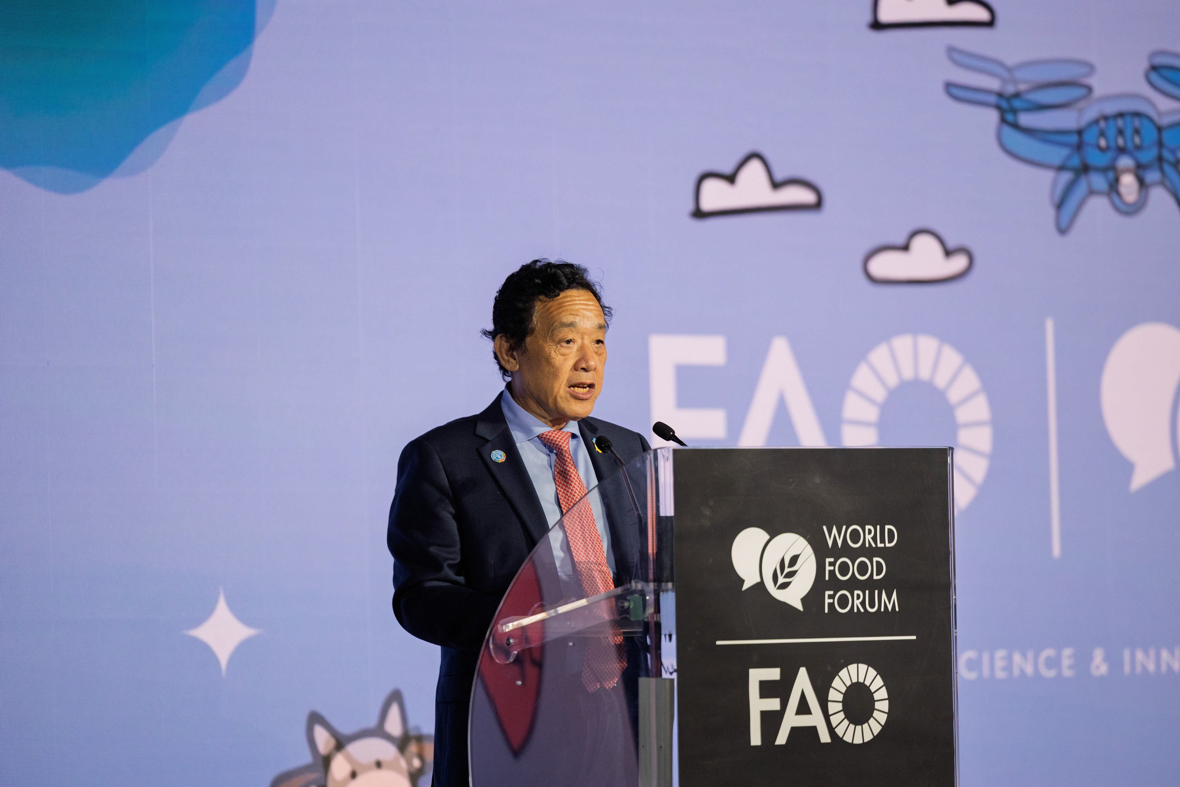 Dr. Qu Dongyu FAO Director General at World Food Forum - Oct. 2024
