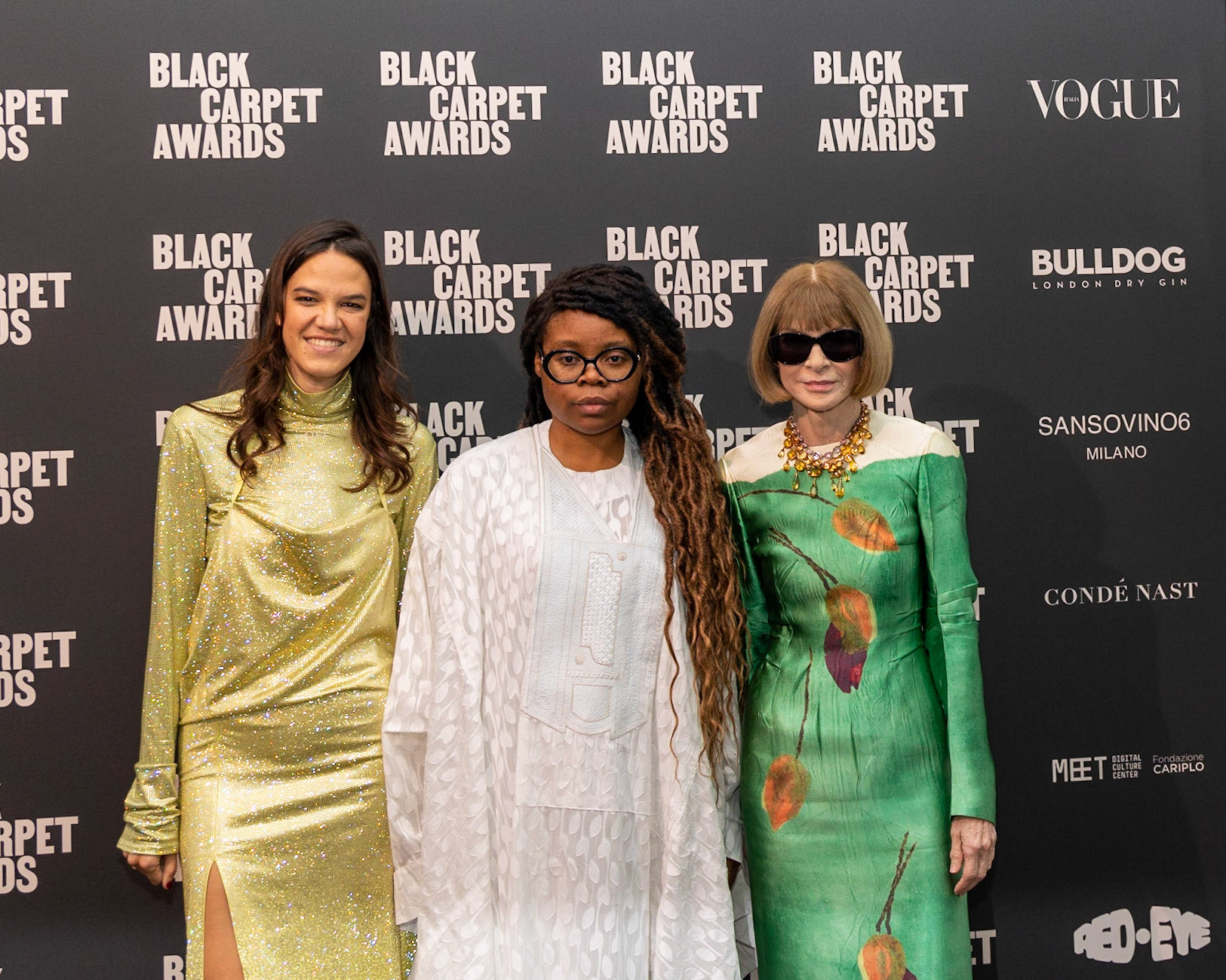 Michelle Ngonmo, Anna Wintour, Frank Ragazzi- Black Carpet Award 2023